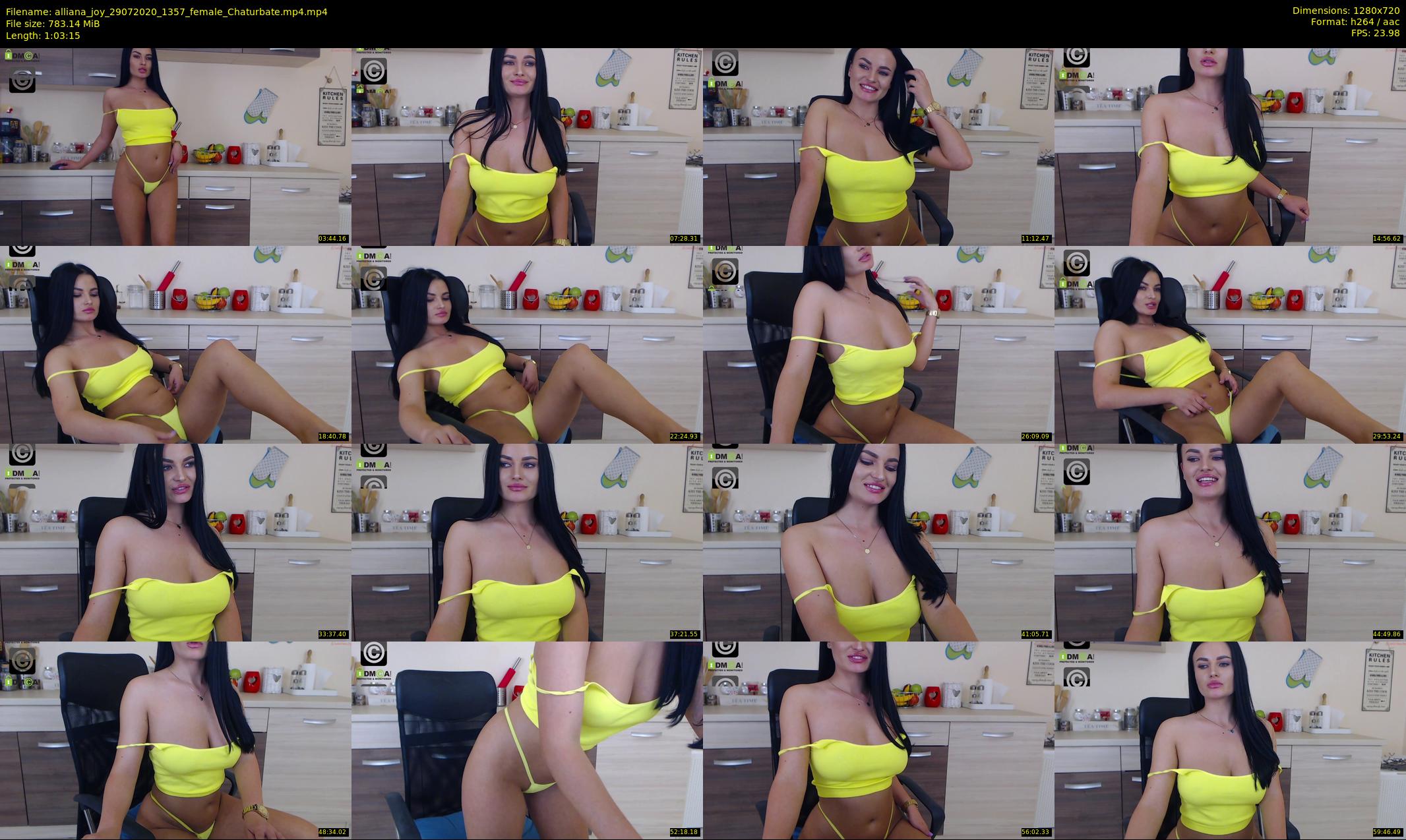 alliana_joy — 64 minute Chaturbate female cam show recording, 720p, Jul 29, 2020