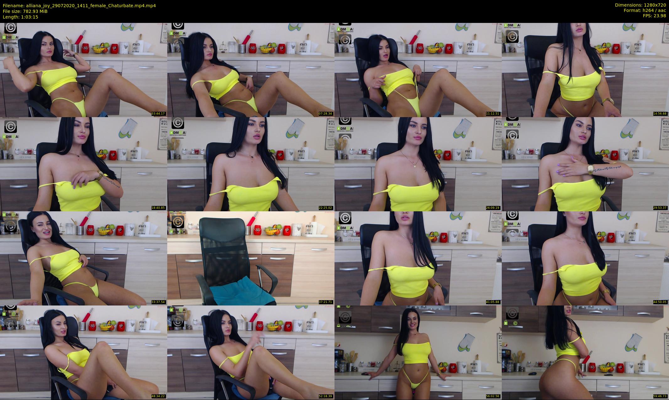 alliana_joy — 64 minute Chaturbate female cam show recording, 720p, Jul 29, 2020
