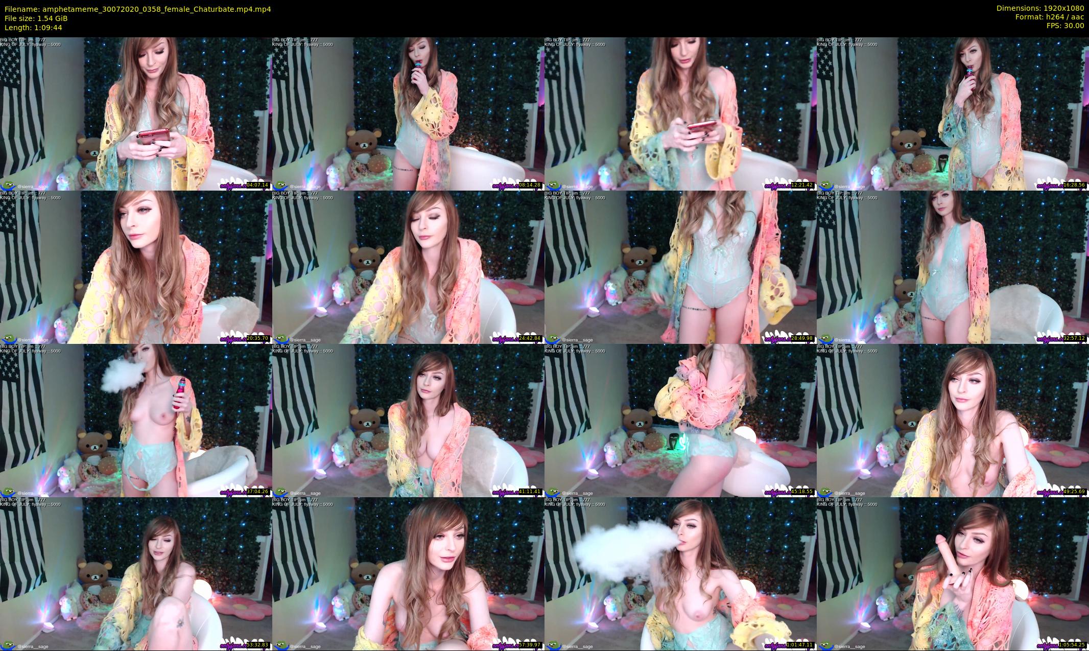 amphetameme — 70 minute Chaturbate female cam show recording, 1080p, Jul 30, 2020