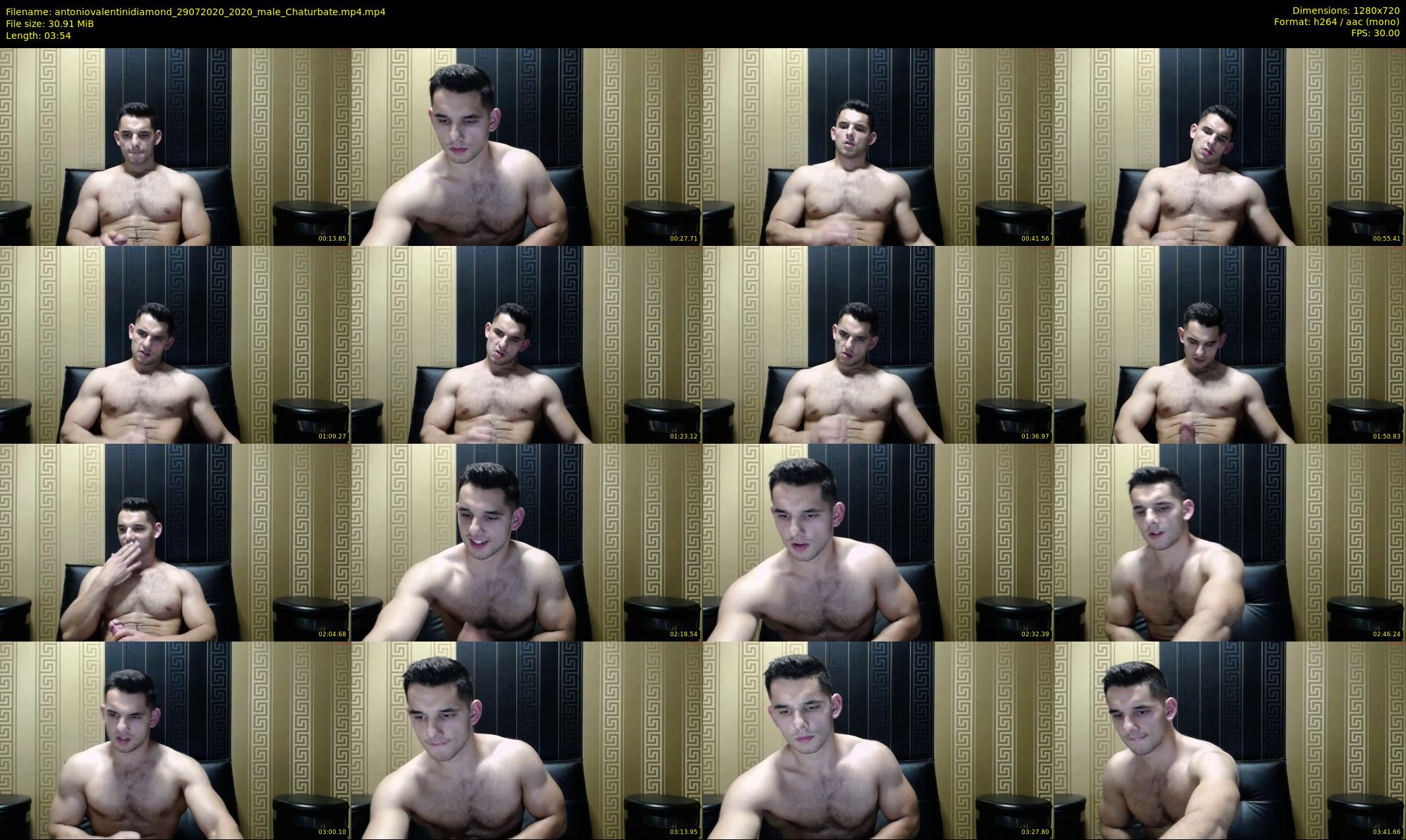 antoniovalentinidiamond — 4 minute Chaturbate male cam show recording, 720p, Jul 29, 2020