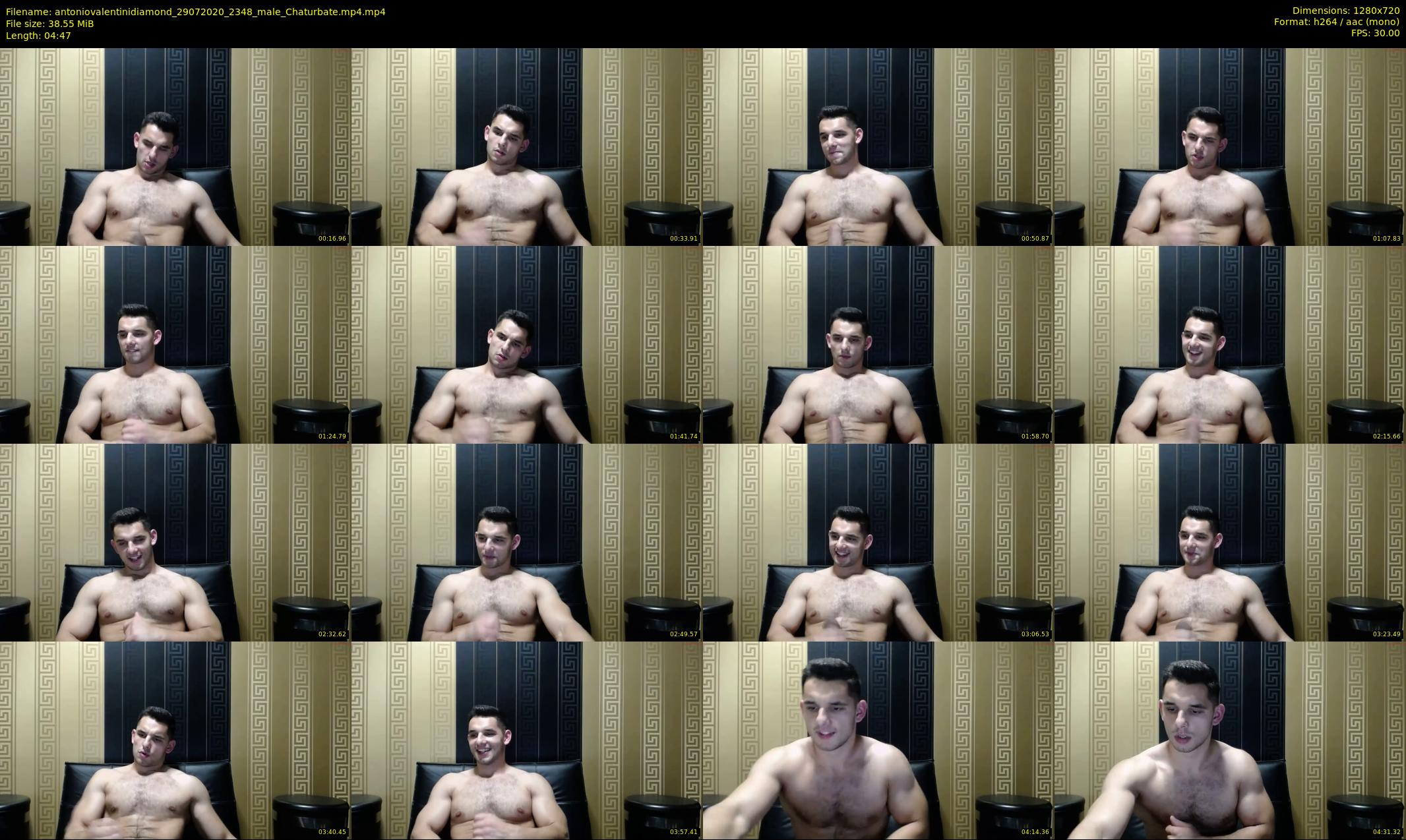 antoniovalentinidiamond — 5 minute Chaturbate male cam show recording, 720p, Jul 29, 2020