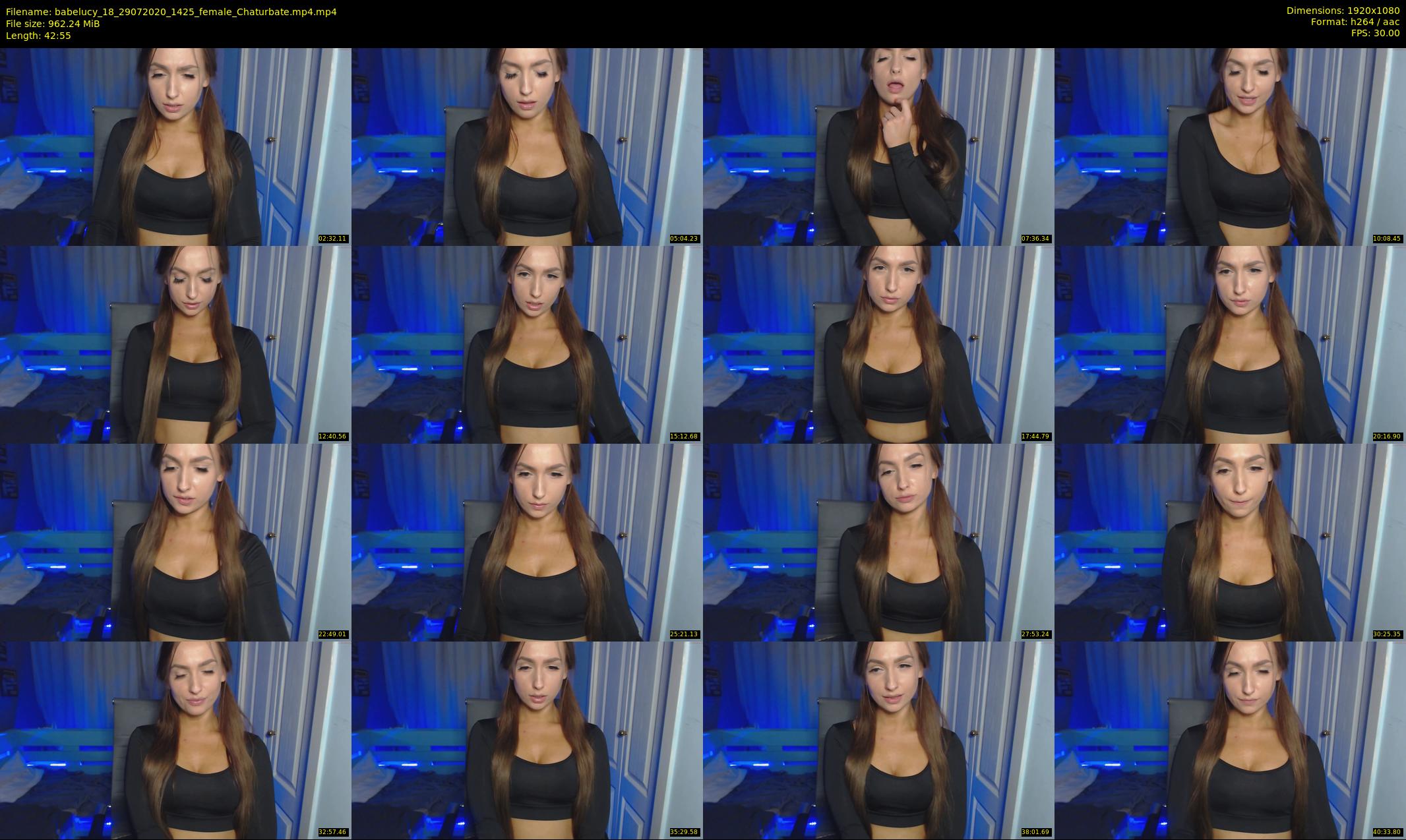 babelucy_18 — 43 minute Chaturbate female cam show recording, 1080p, Jul 29, 2020