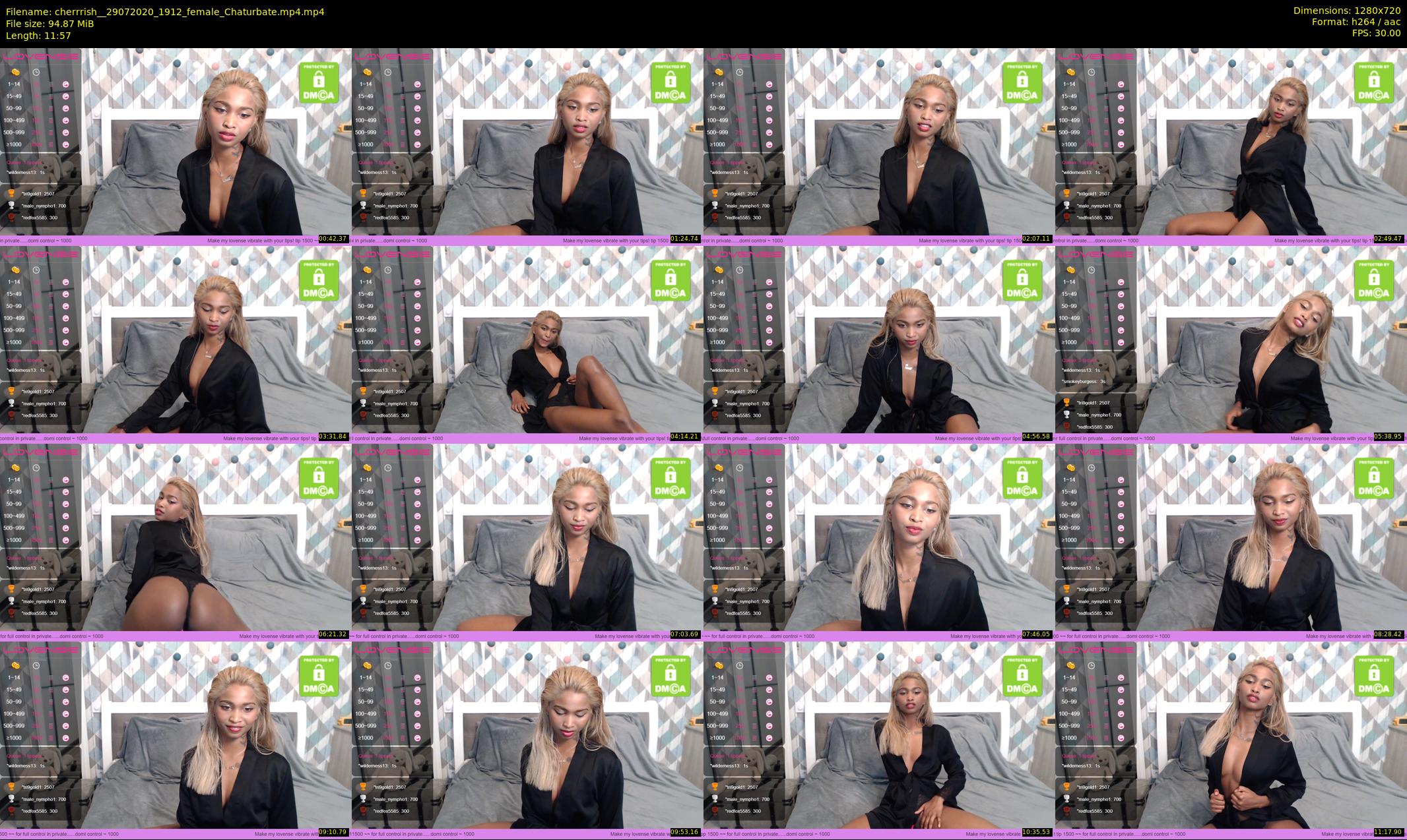 cherrrish_ — 12 minute Chaturbate female cam show recording, 720p, Jul 29, 2020