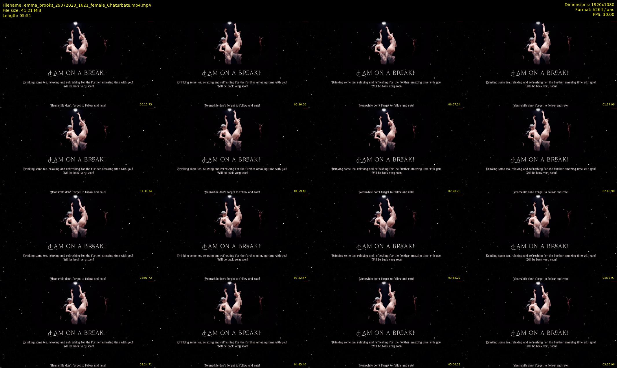emma_brooks — 6 minute Chaturbate female cam show recording, 1080p, Jul 29, 2020