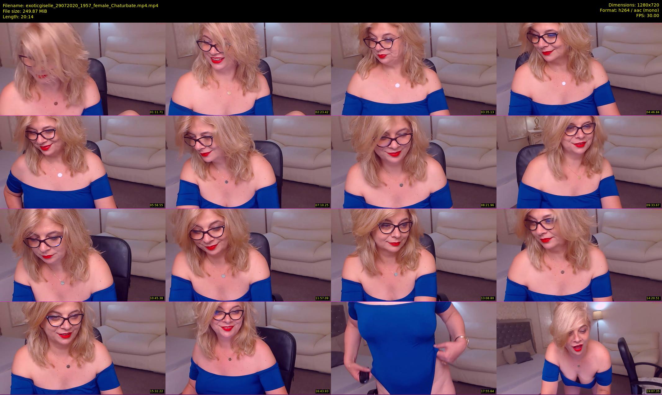 exoticgiselle — 21 minute Chaturbate female cam show recording, 720p, Jul 29, 2020