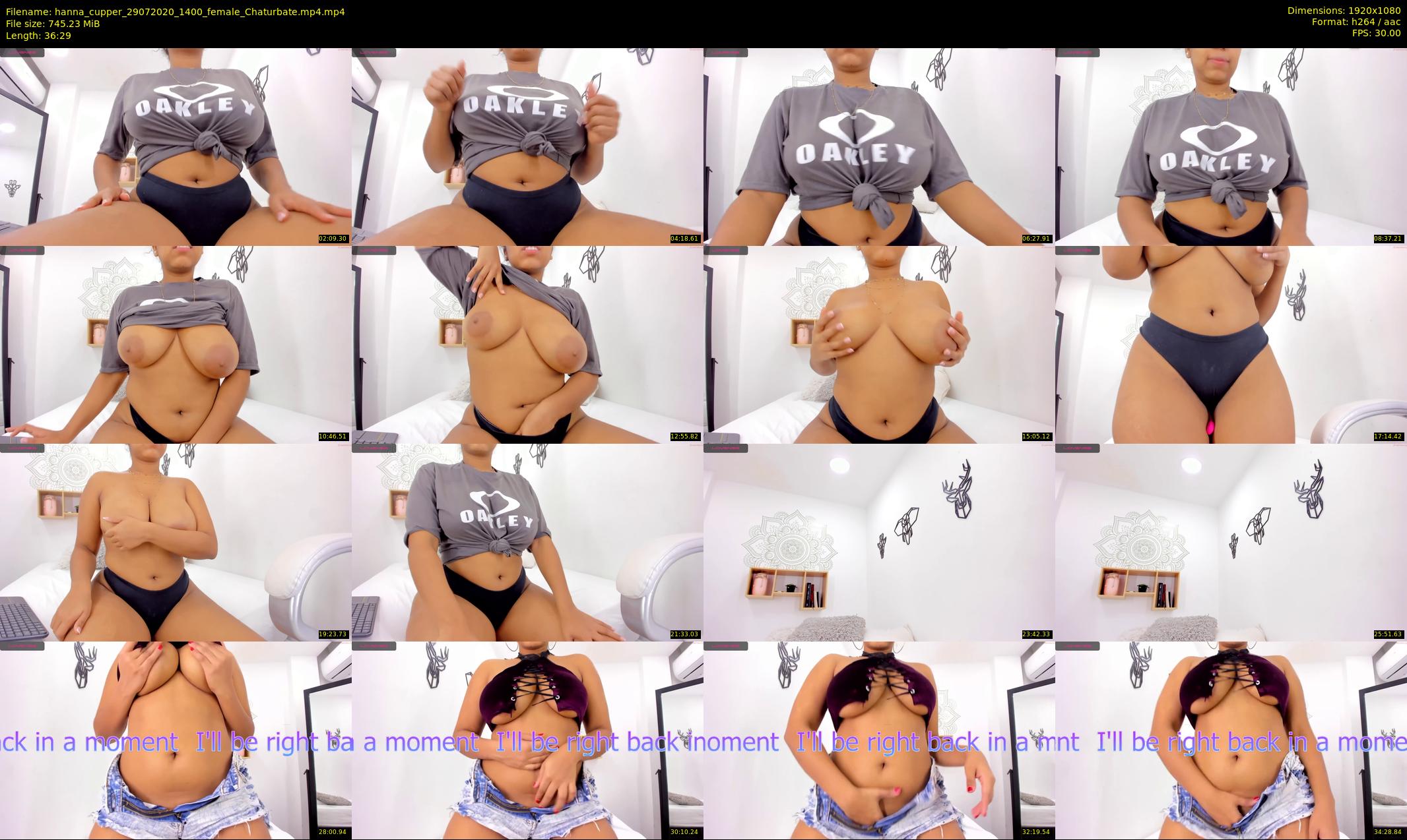 hanna_cupper — 37 minute Chaturbate female cam show recording, 1080p, Jul 29, 2020