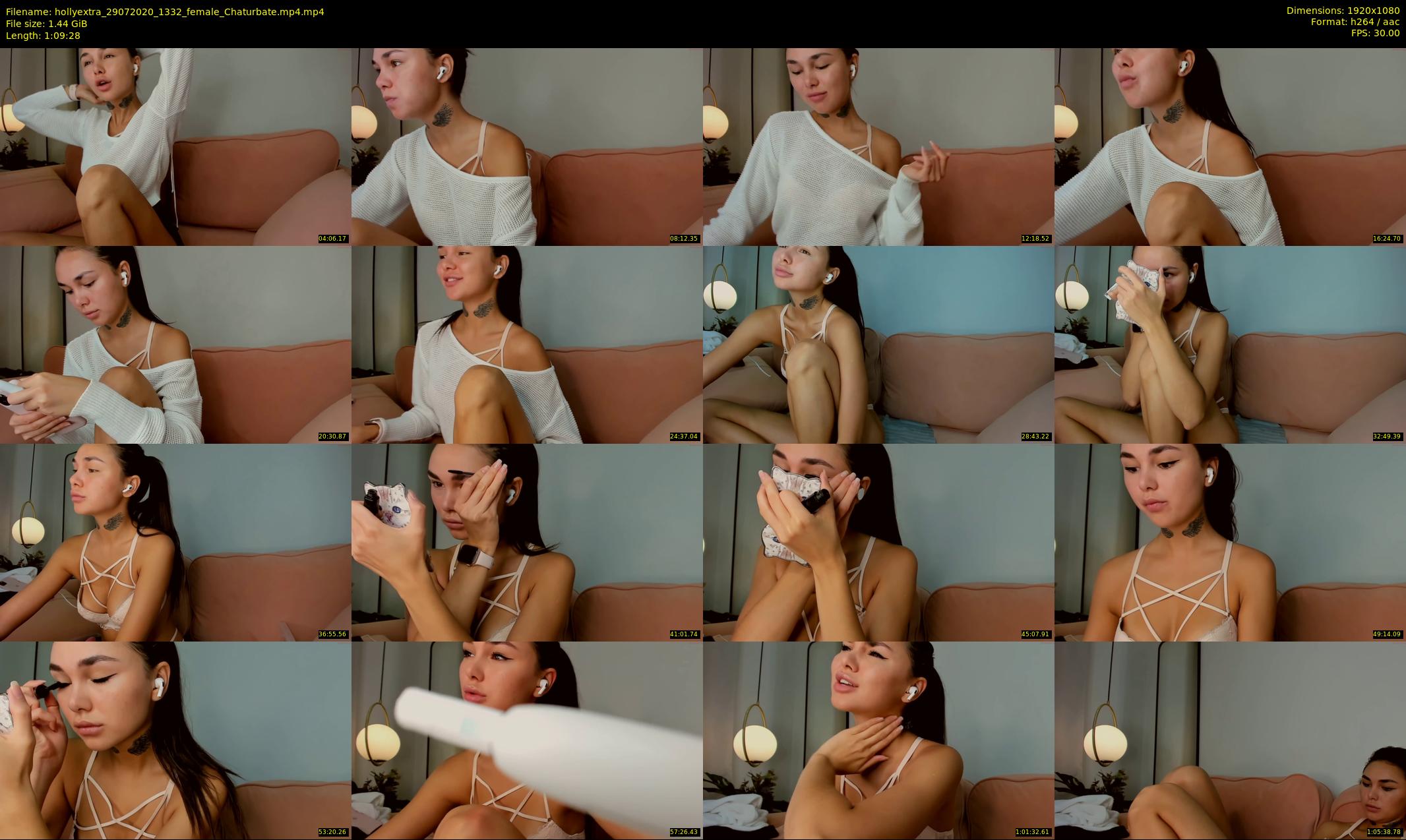 hollyextra — 70 minute Chaturbate female cam show recording, 1080p, Jul 29, 2020
