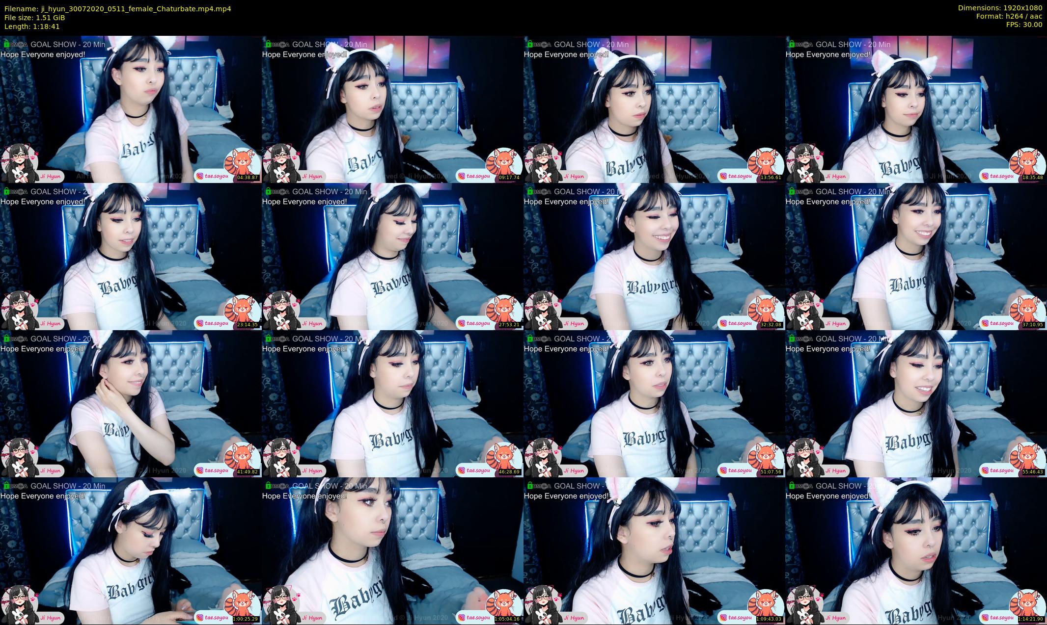 ji_hyun — 79 minute Chaturbate female cam show recording, 1080p, Jul 30, 2020