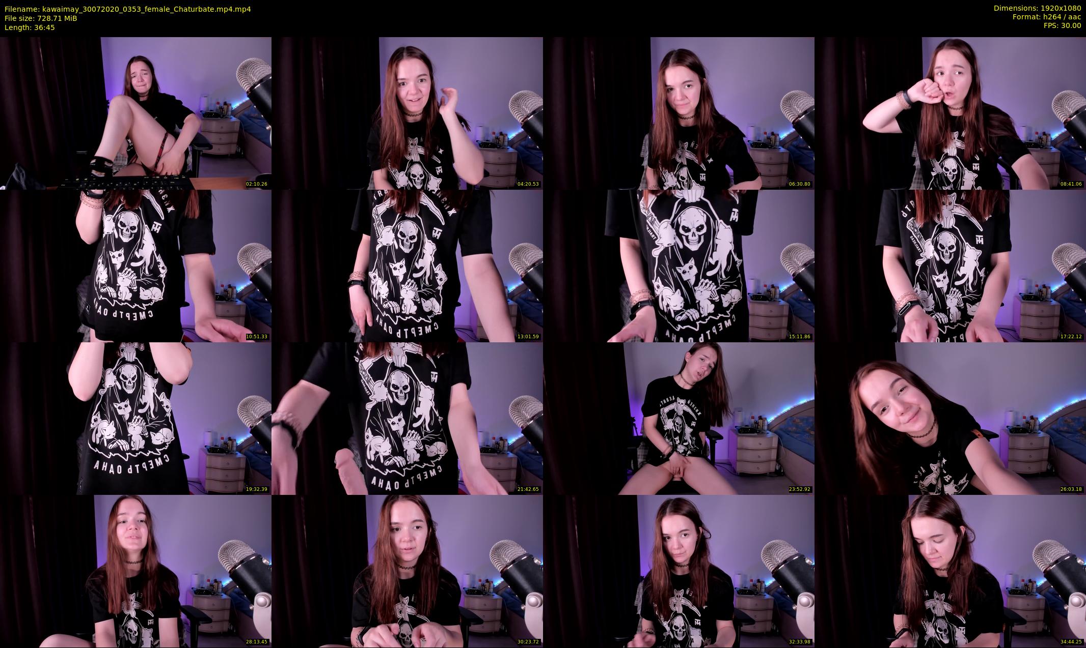 kawaimay — 37 minute Chaturbate female cam show recording, 1080p, Jul 30, 2020