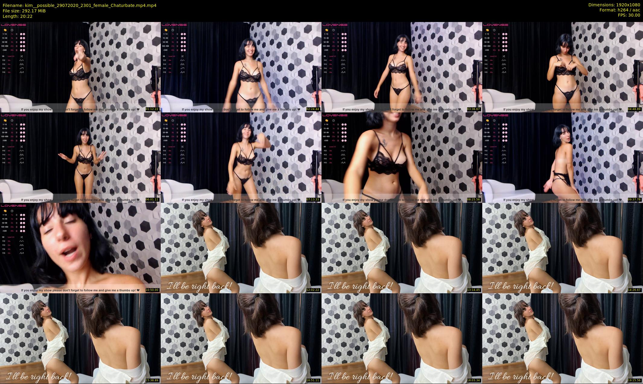kim__possible — 21 minute Chaturbate female cam show recording, 1080p, Jul 29, 2020