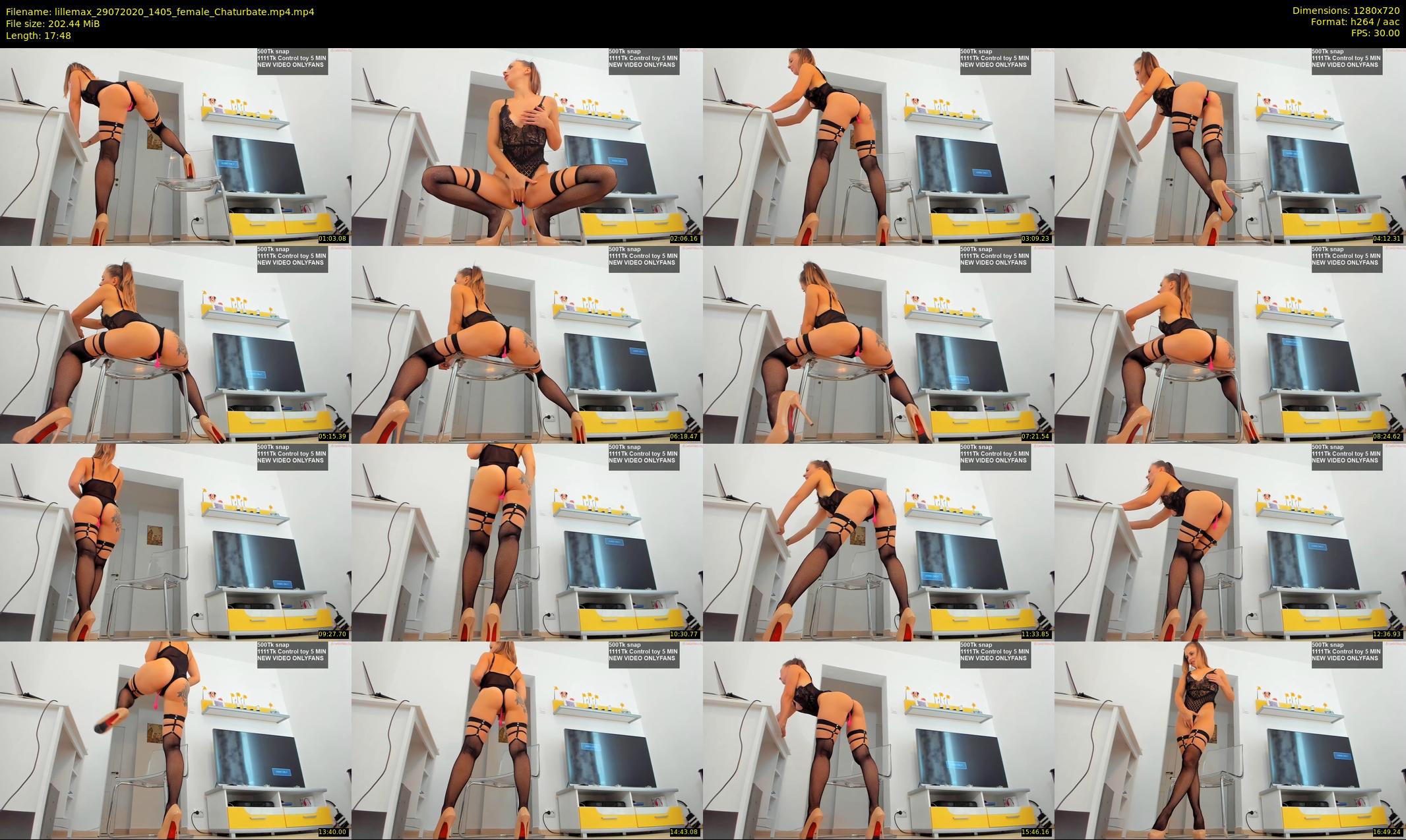 lillemax — 18 minute Chaturbate female cam show recording, 720p, Jul 29, 2020