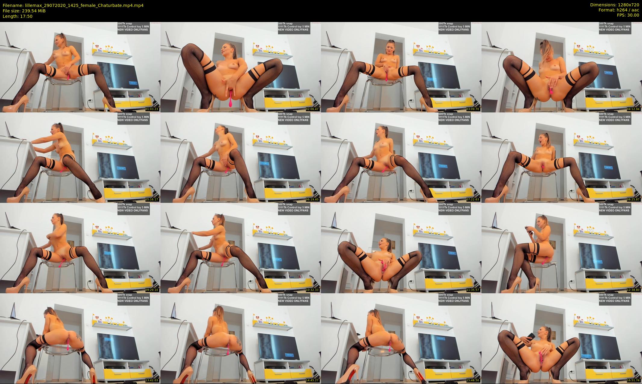 lillemax — 18 minute Chaturbate female cam show recording, 720p, Jul 29, 2020