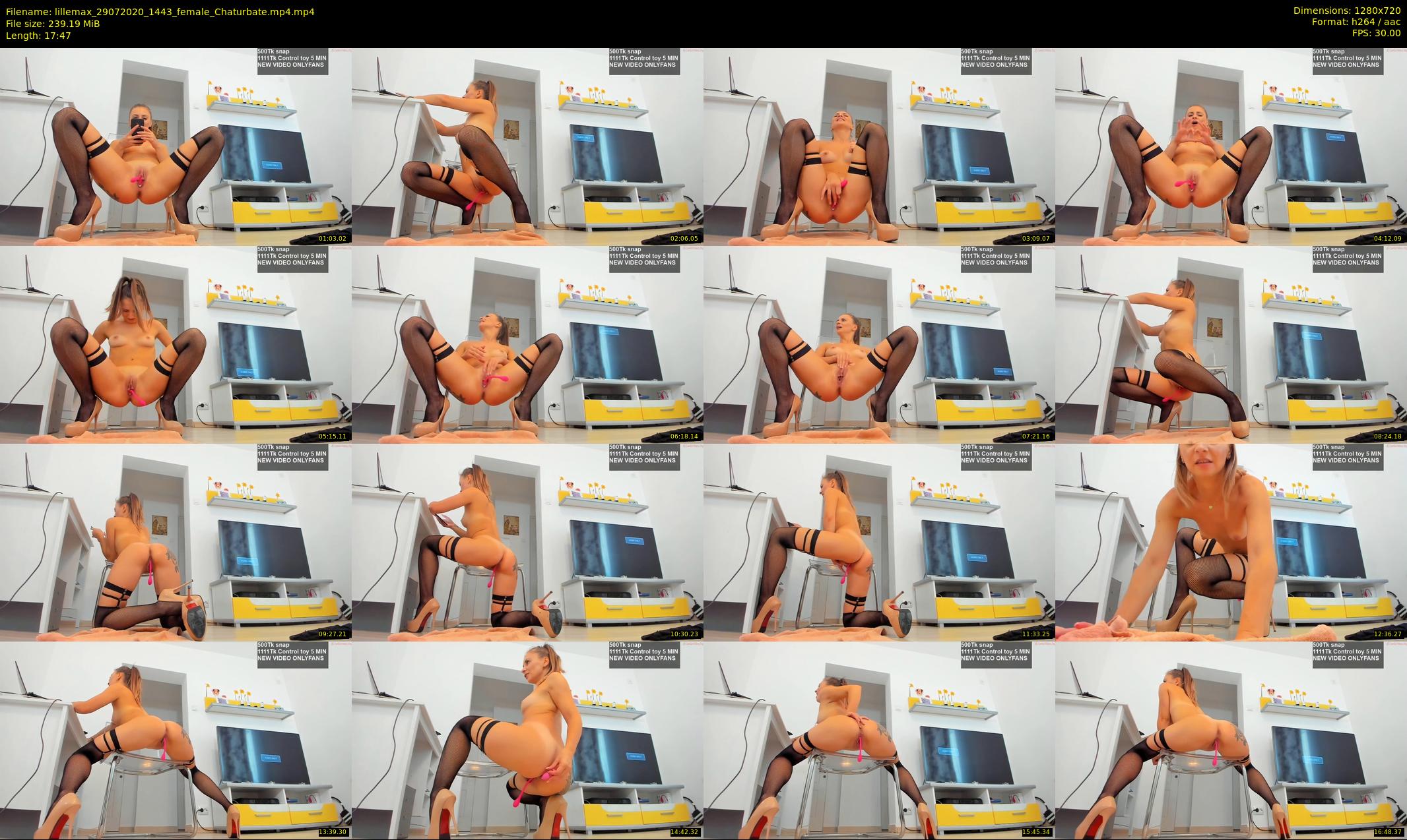 lillemax — 18 minute Chaturbate female cam show recording, 720p, Jul 29, 2020
