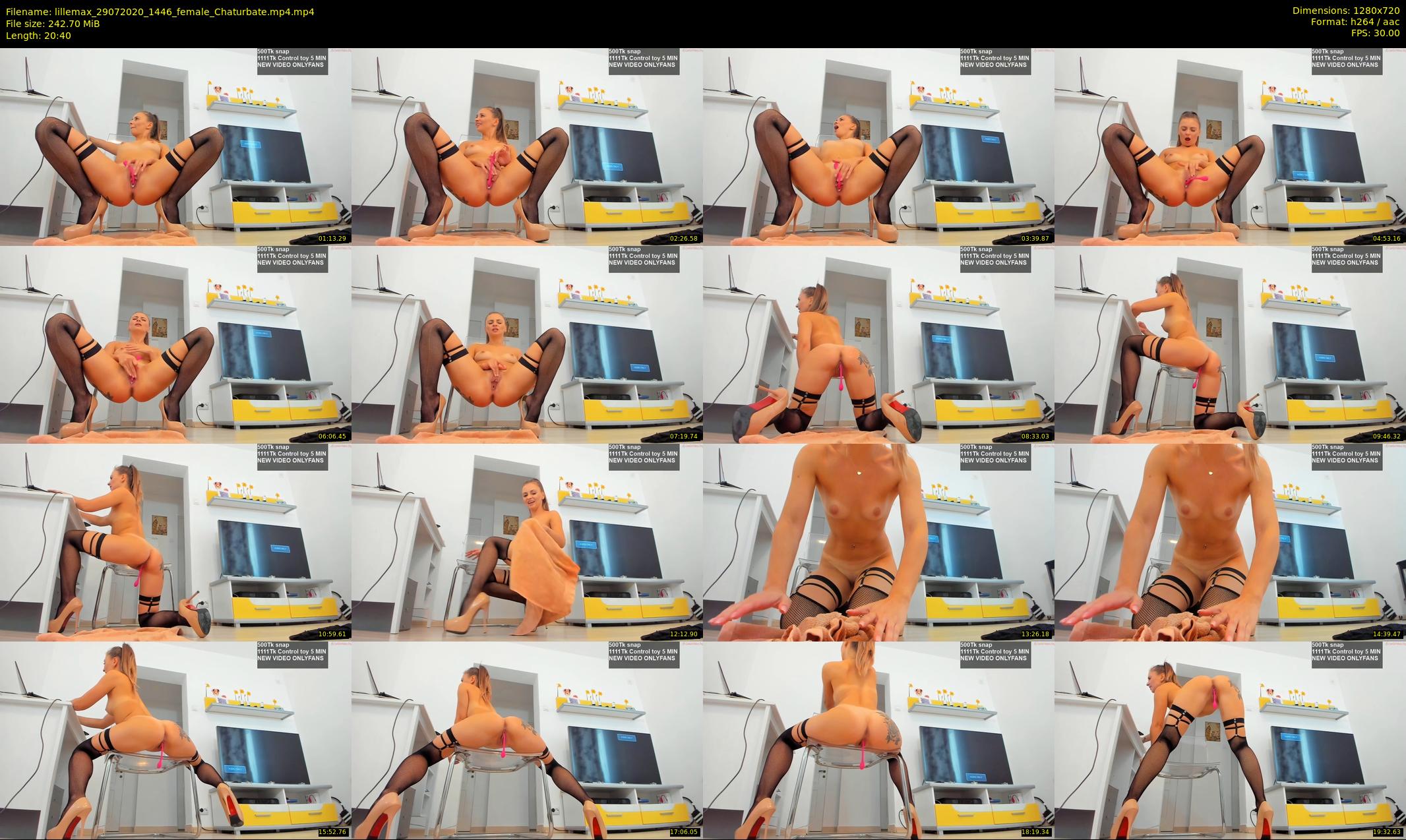 lillemax — 21 minute Chaturbate female cam show recording, 720p, Jul 29, 2020