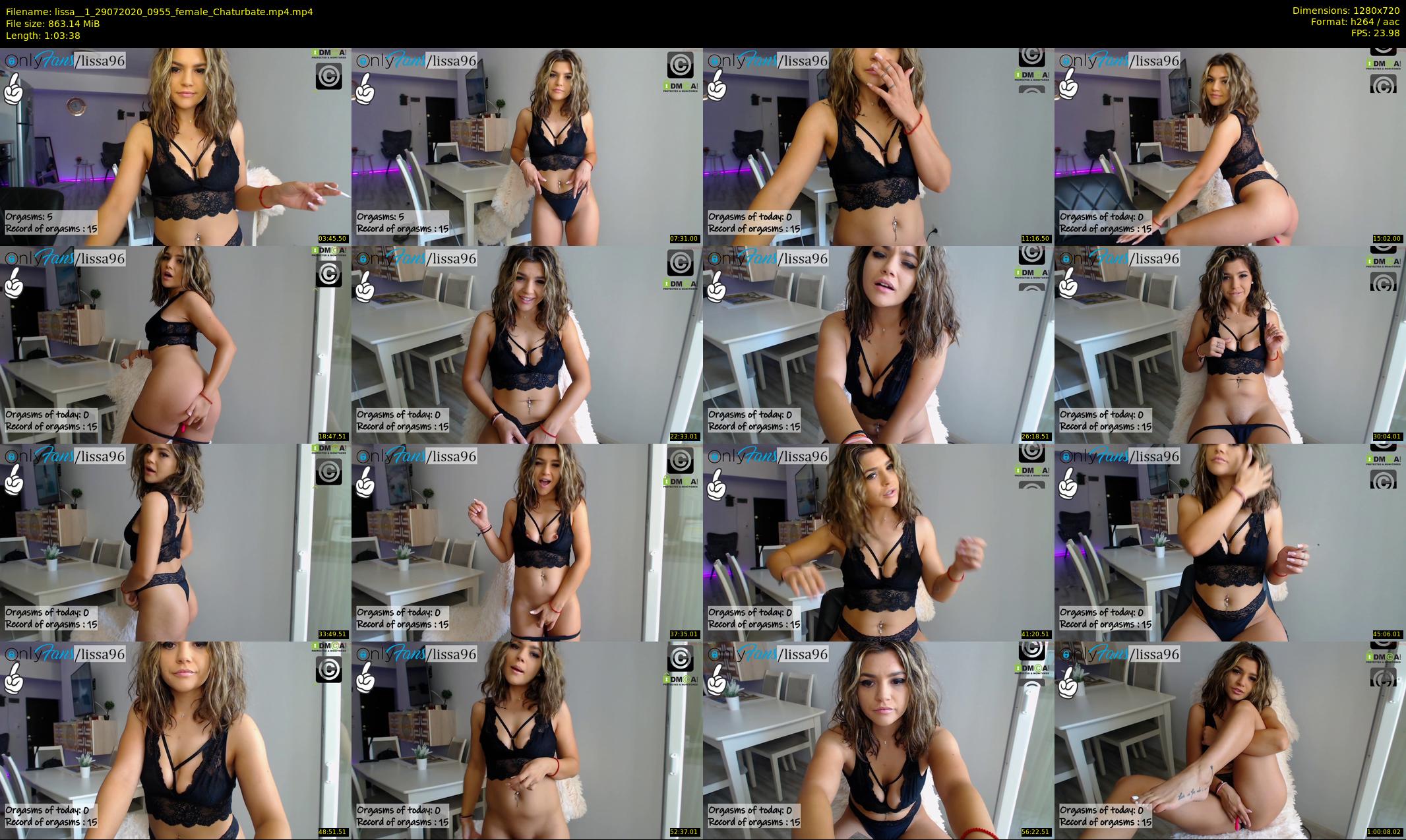 lissa__1 — 64 minute Chaturbate female cam show recording, 720p, Jul 29, 2020