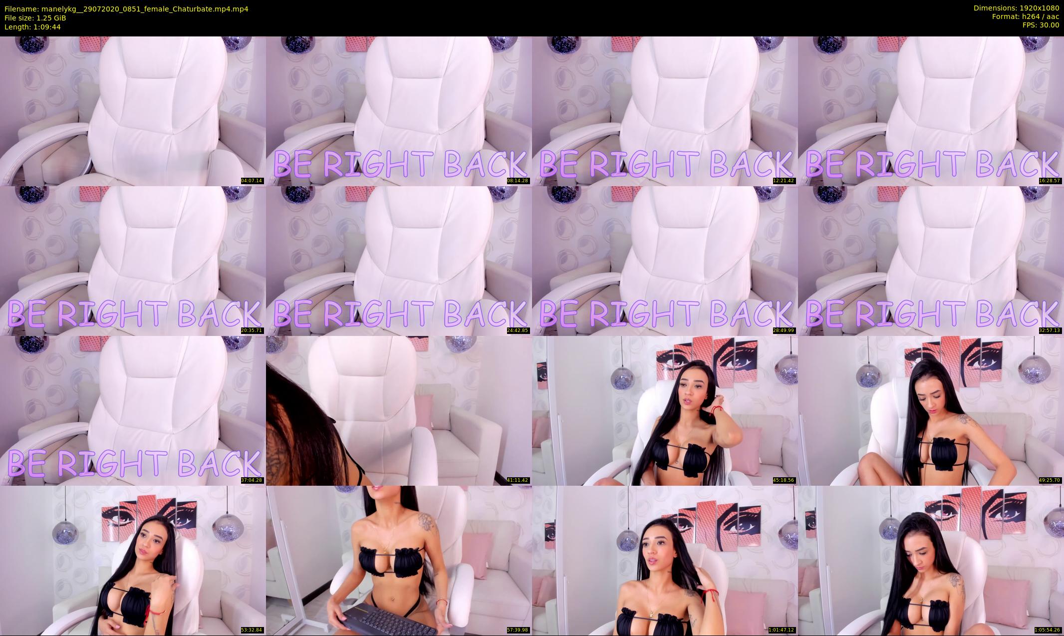 manelykg_ — 70 minute Chaturbate female cam show recording, 1080p, Jul 29, 2020