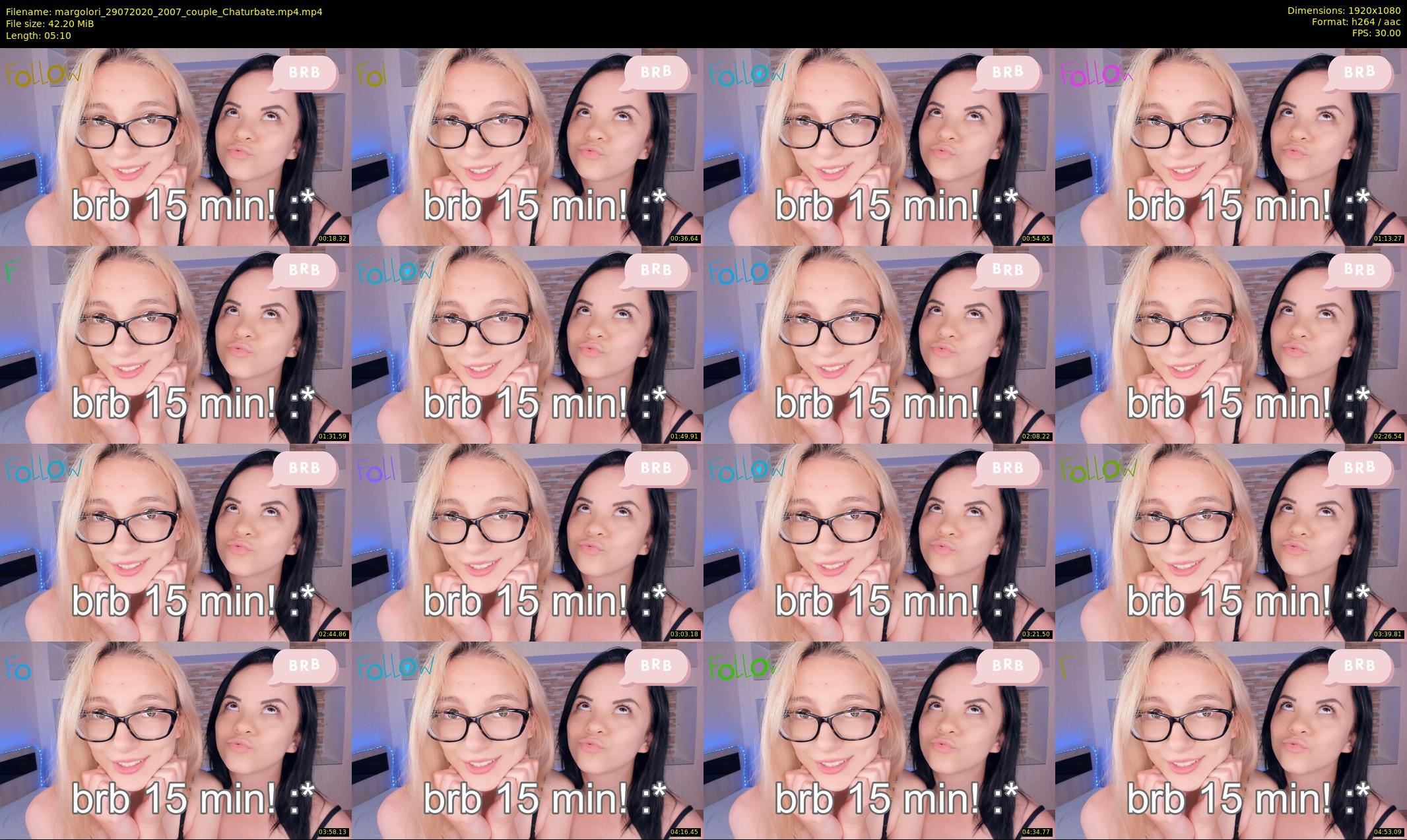 margolori — 6 minute Chaturbate couple cam show recording, 1080p, Jul 29, 2020