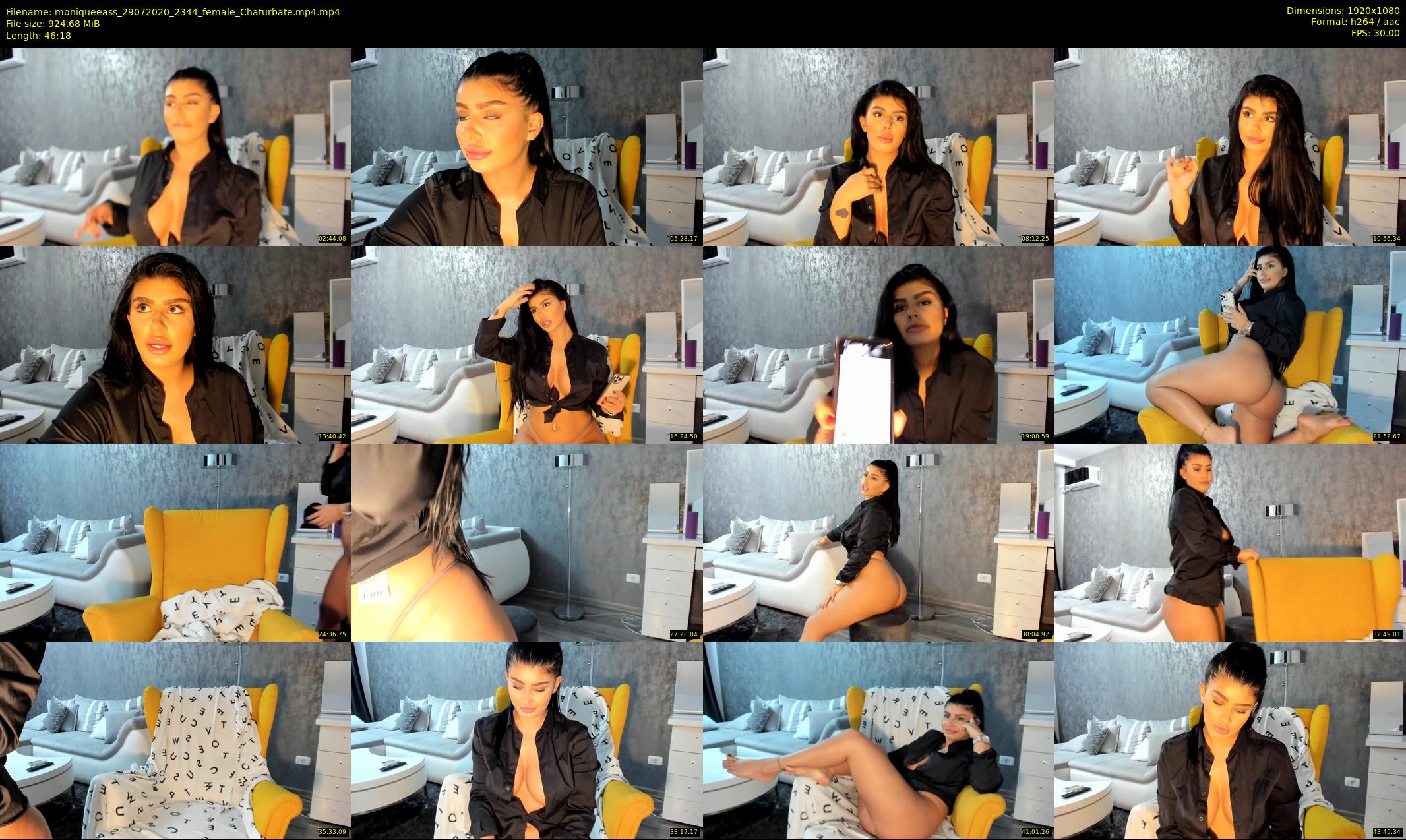 moniqueeass — 47 minute Chaturbate female cam show recording, 1080p, Jul 29, 2020