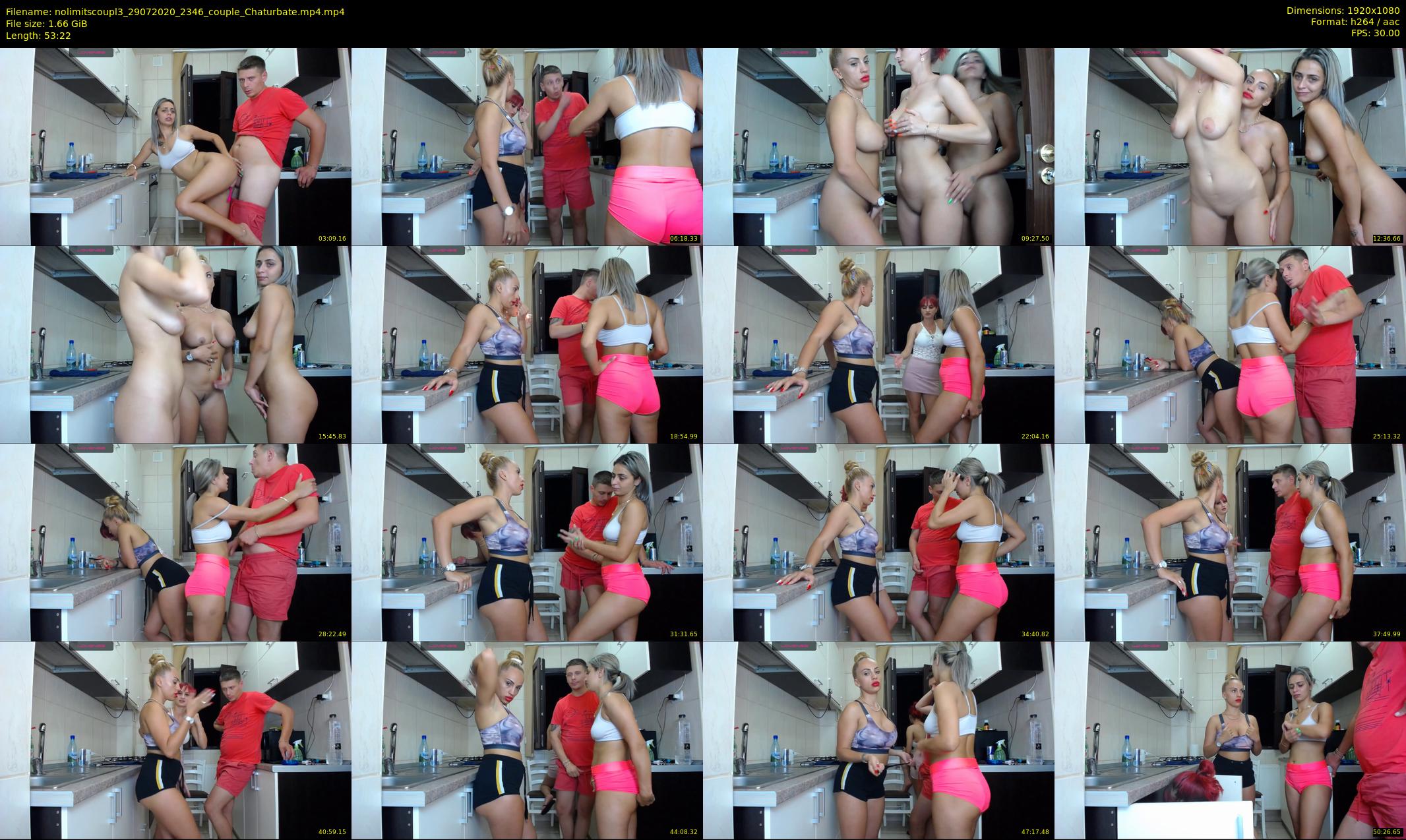 nolimitscoupl3 — 54 minute Chaturbate couple cam show recording, 1080p, Jul 29, 2020