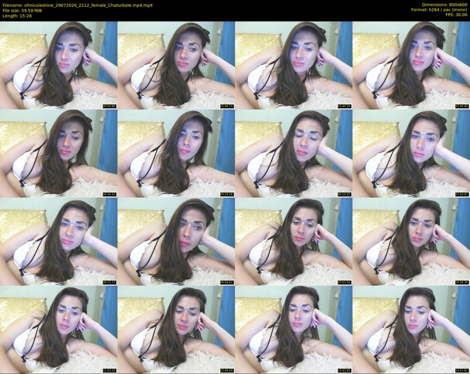 ohnicoleshine — 16 minute Chaturbate female cam show recording, 480p, Jul 29, 2020