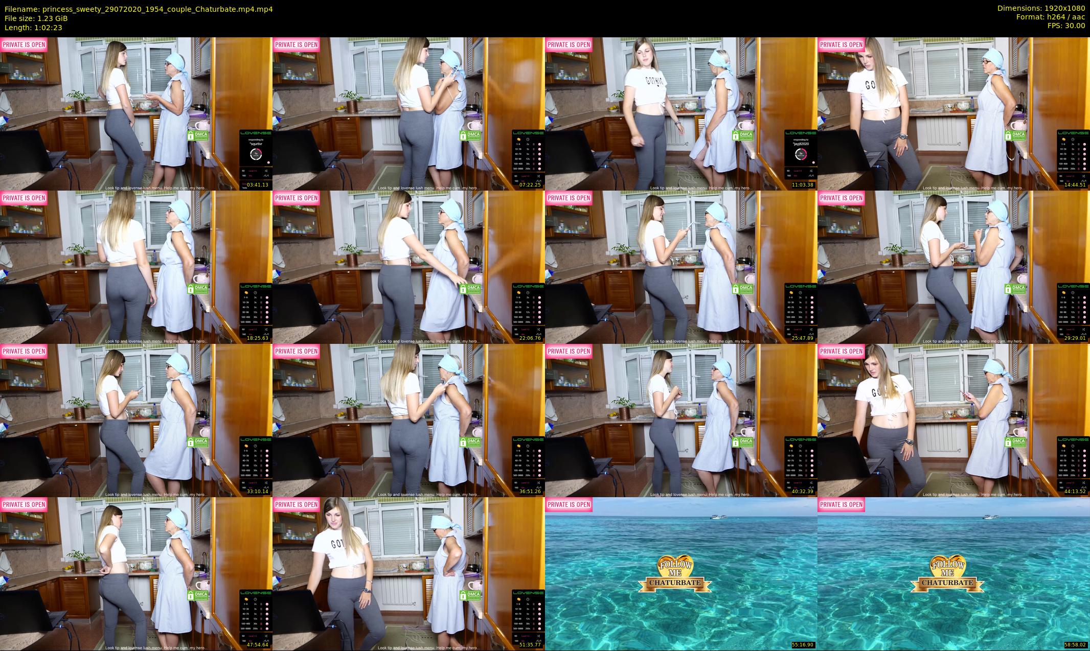princess_sweety — 63 minute Chaturbate couple cam show recording, 1080p, Jul 29, 2020