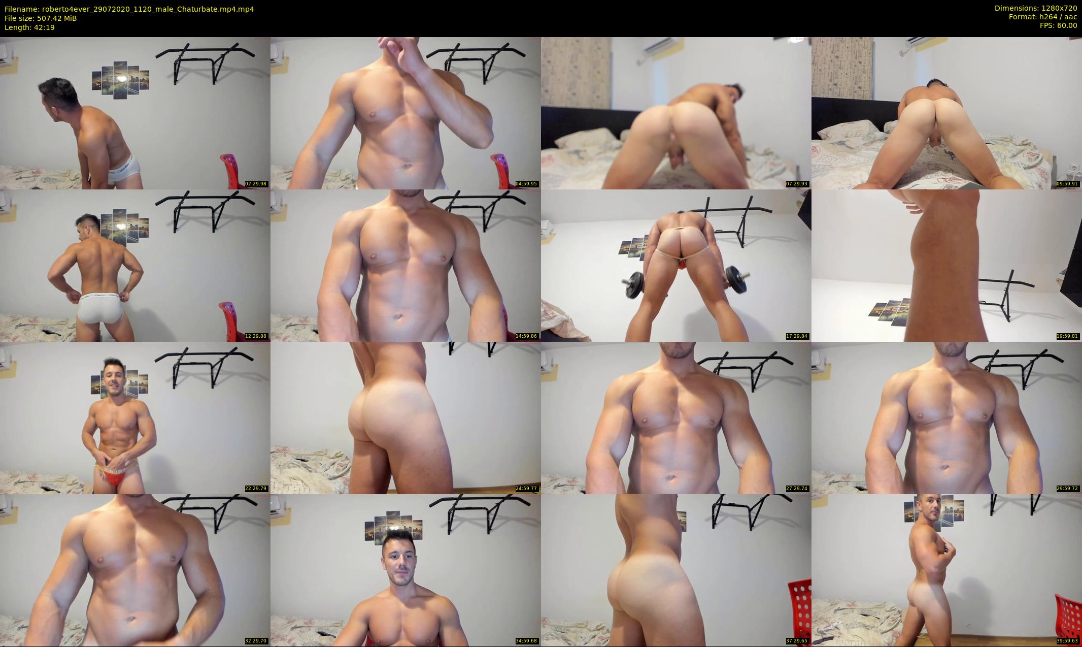 roberto4ever — 43 minute Chaturbate male cam show recording, 720p, Jul 29, 2020