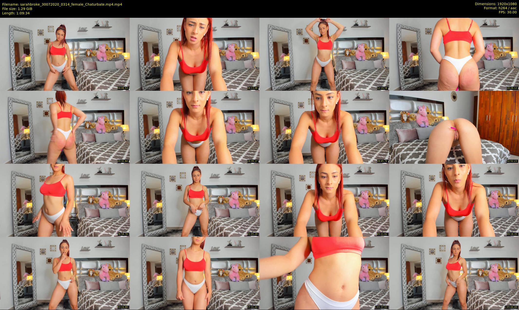 sarahbroke — 70 minute Chaturbate female cam show recording, 1080p, Jul 30, 2020