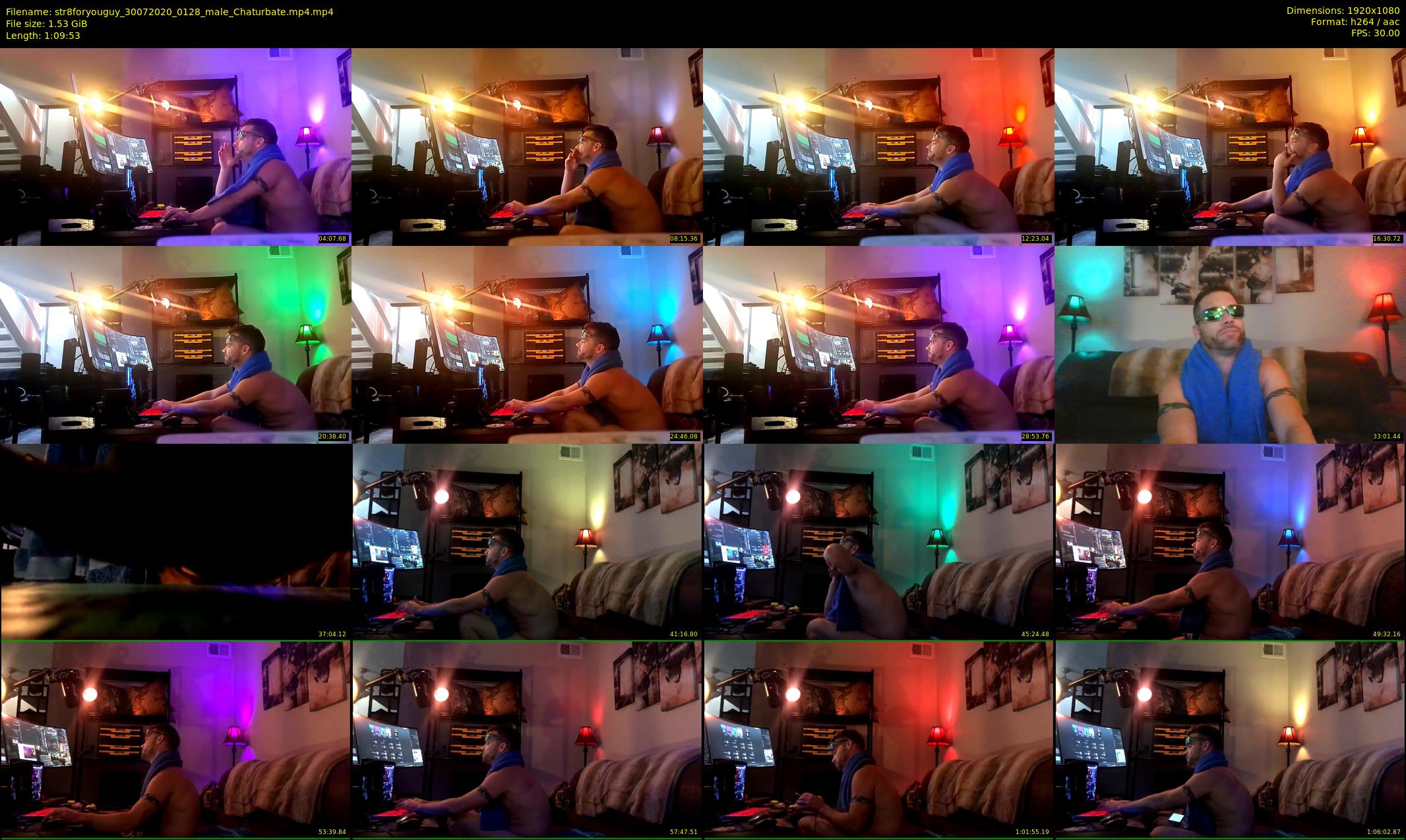 str8foryouguy — 70 minute Chaturbate male cam show recording, 1080p, Jul 30, 2020