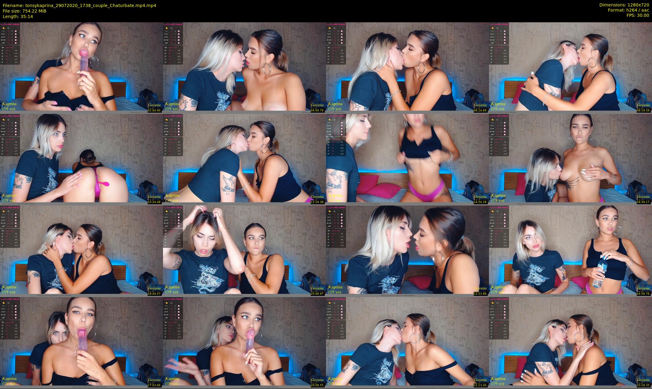 tonsykaprina — 36 minute Chaturbate couple cam show recording, 720p, Jul 29, 2020