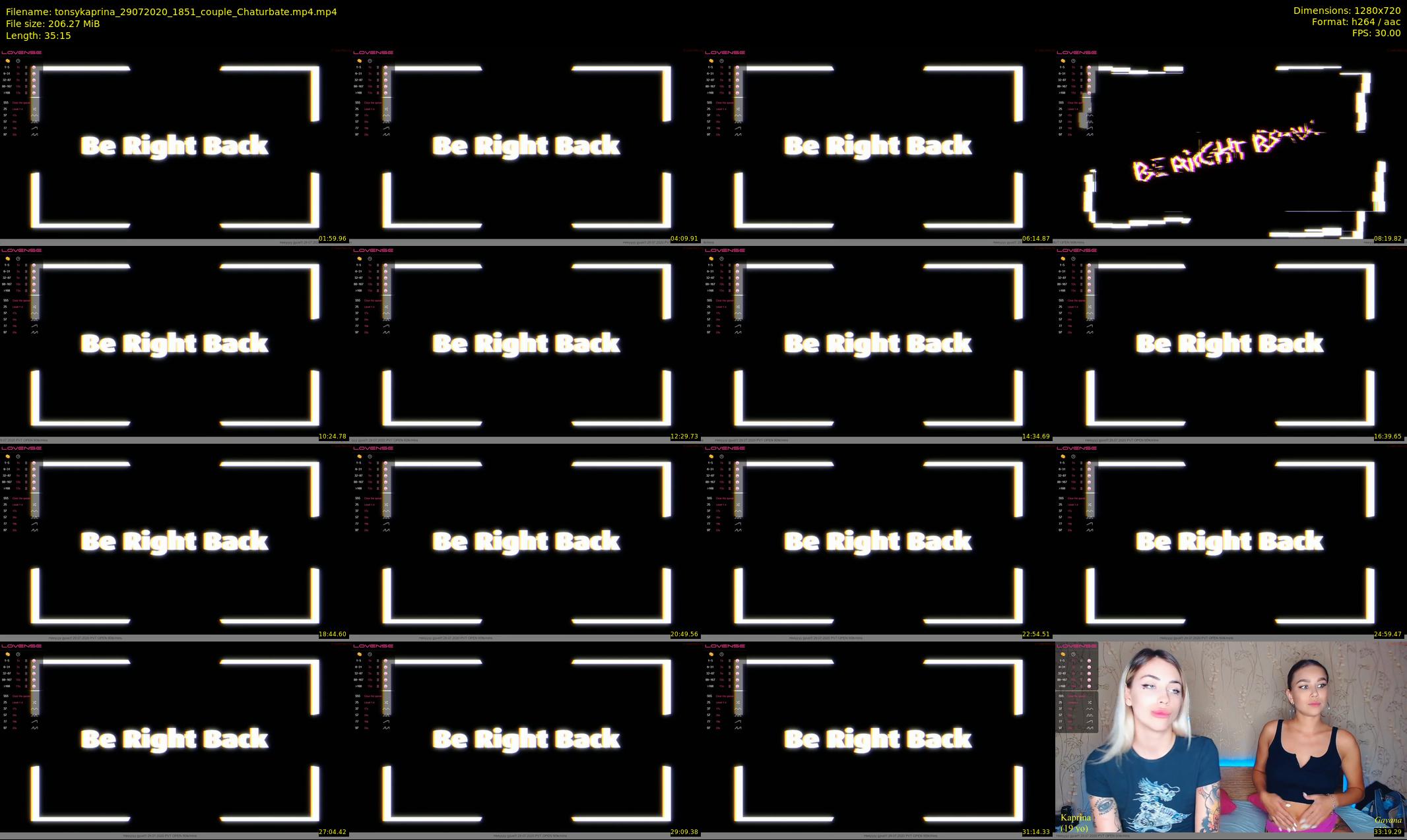 tonsykaprina — 36 minute Chaturbate couple cam show recording, 720p, Jul 29, 2020