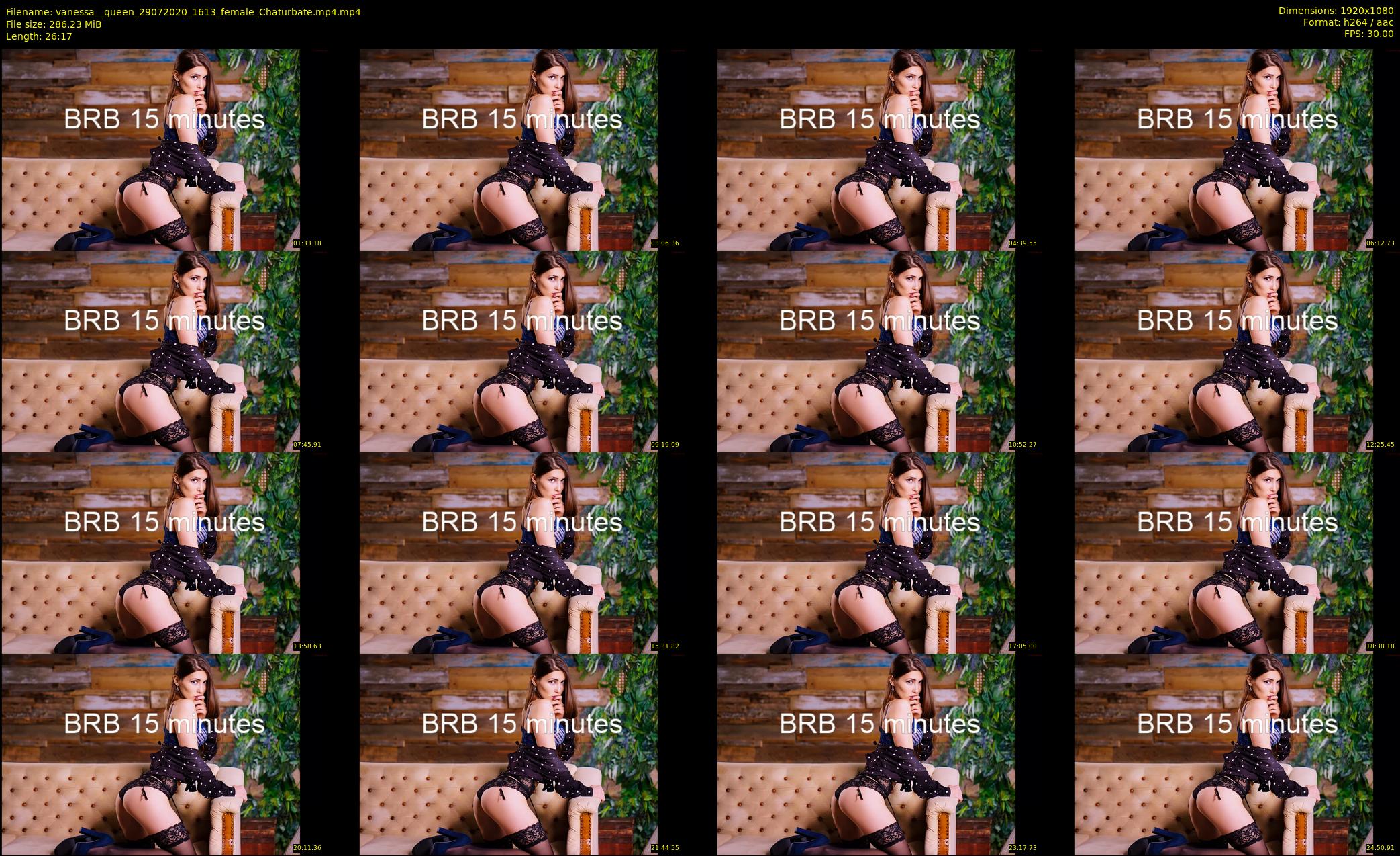 vanessa__queen — 27 minute Chaturbate female cam show recording, 1080p, Jul 29, 2020