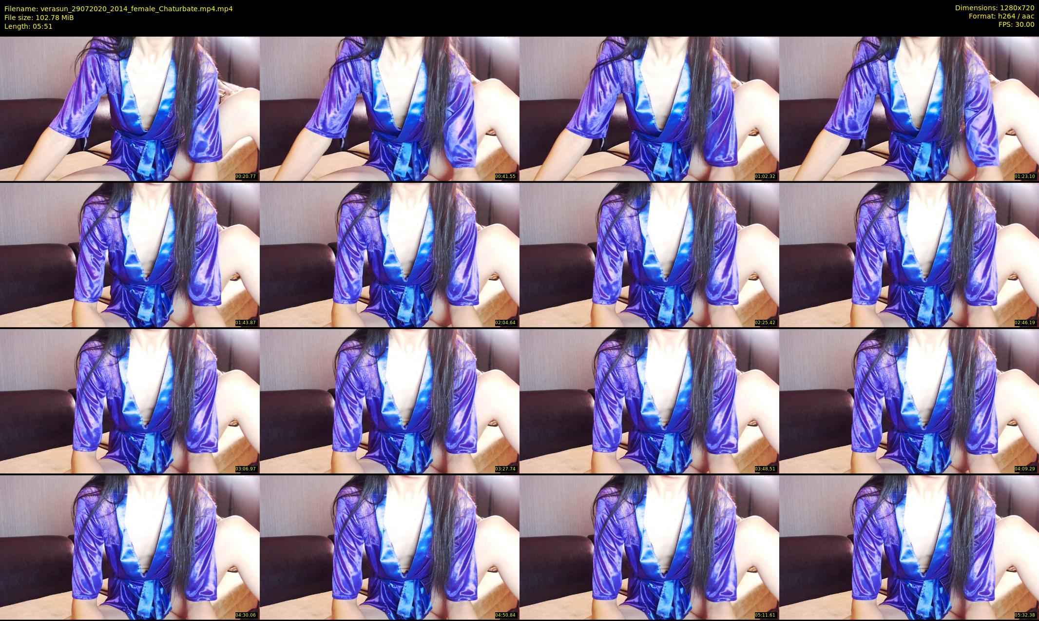 verasun — 6 minute Chaturbate female cam show recording, 720p, Jul 29, 2020