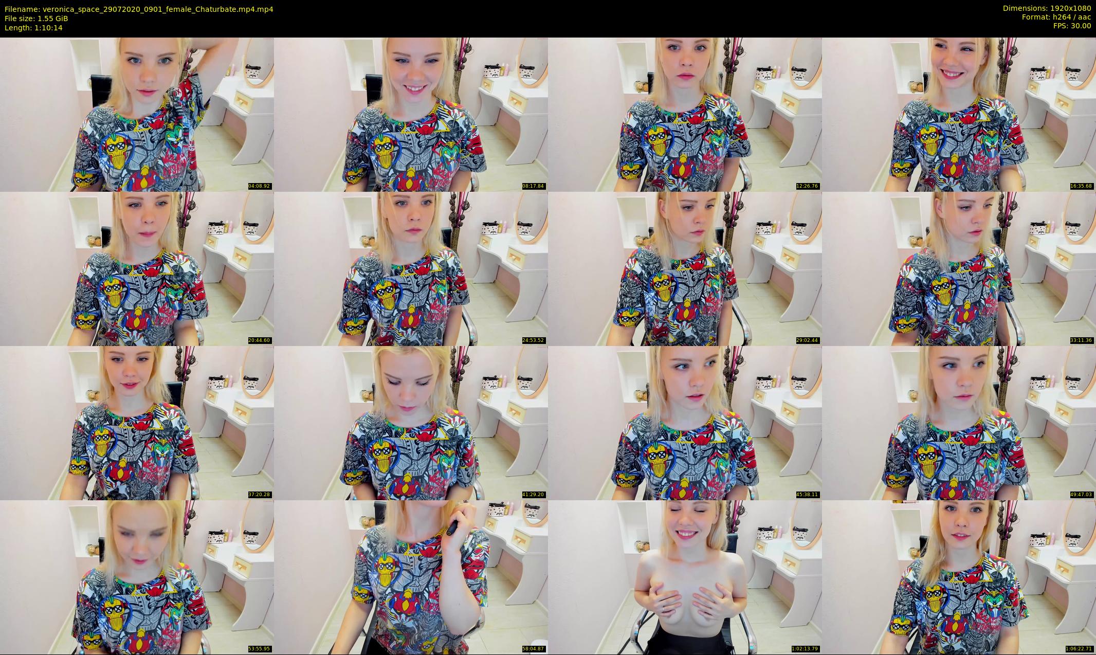 veronica_space — 71 minute Chaturbate female cam show recording, 1080p, Jul 29, 2020