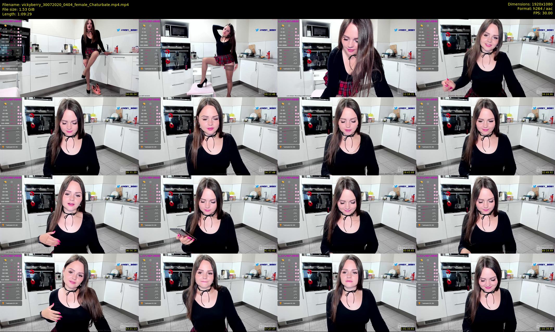 vickyberry — 70 minute Chaturbate female cam show recording, 1080p, Jul 30, 2020