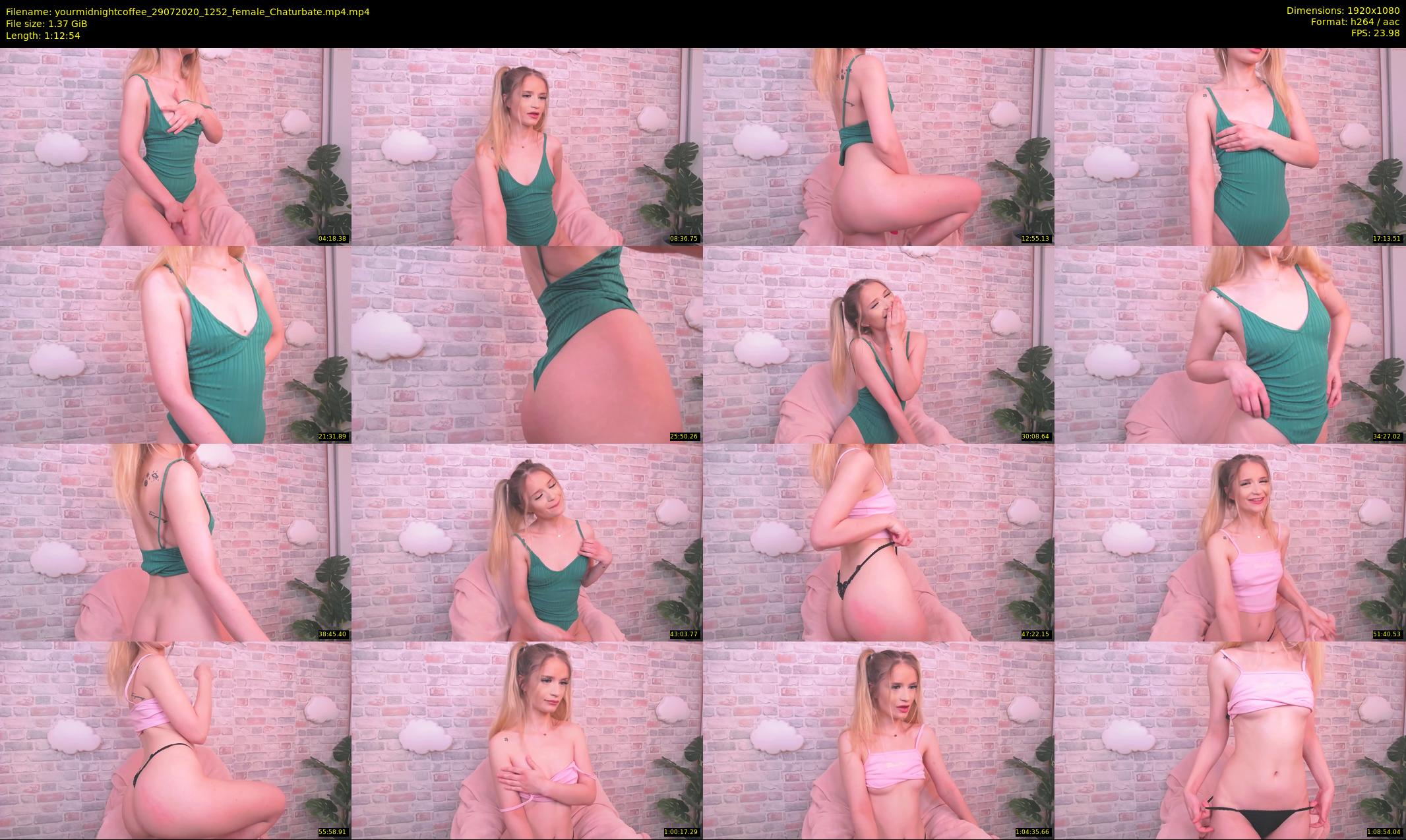 yourmidnightcoffee — 73 minute Chaturbate female cam show recording, 1080p, Jul 29, 2020