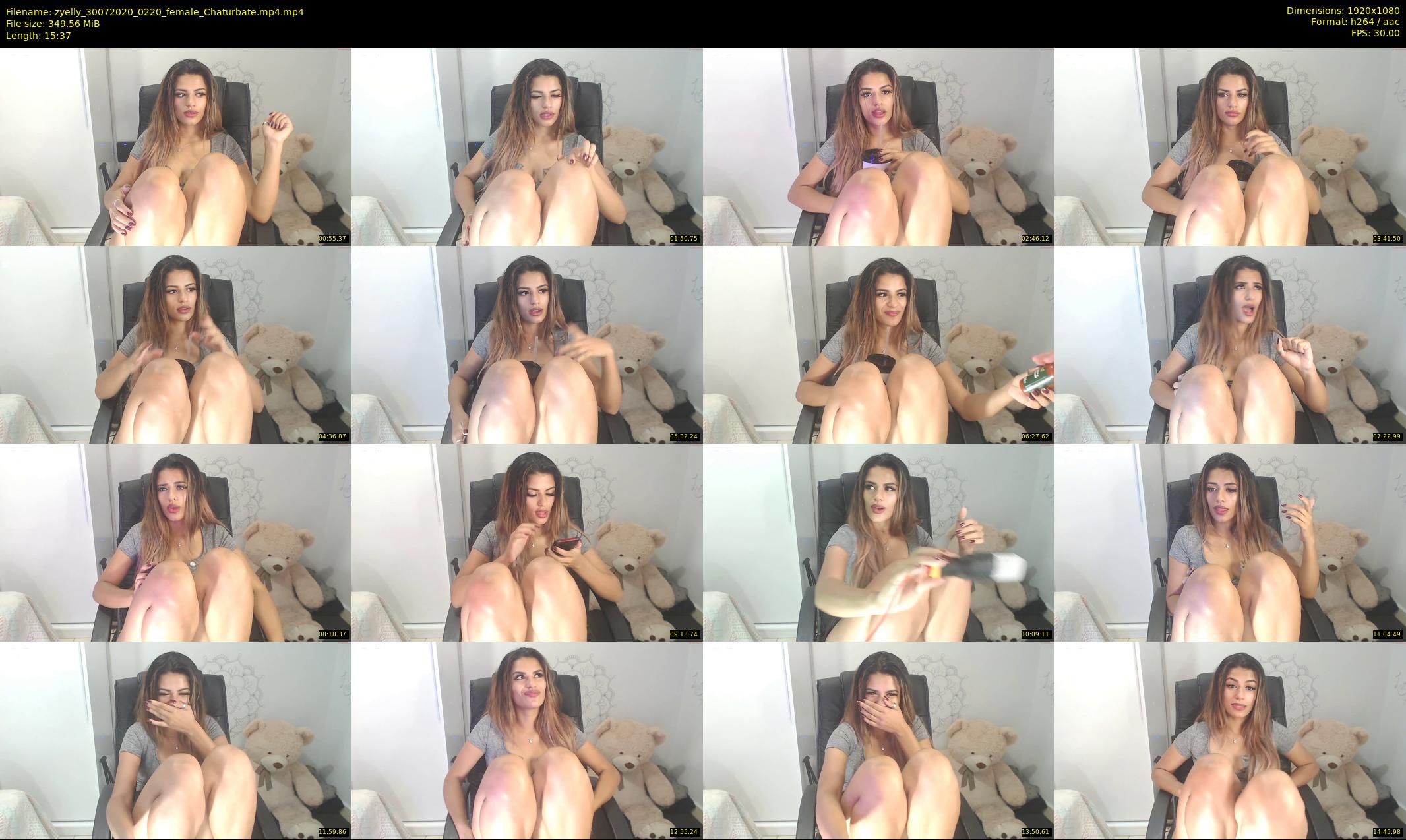 zyelly — 16 minute Chaturbate female cam show recording, 1080p, Jul 30, 2020