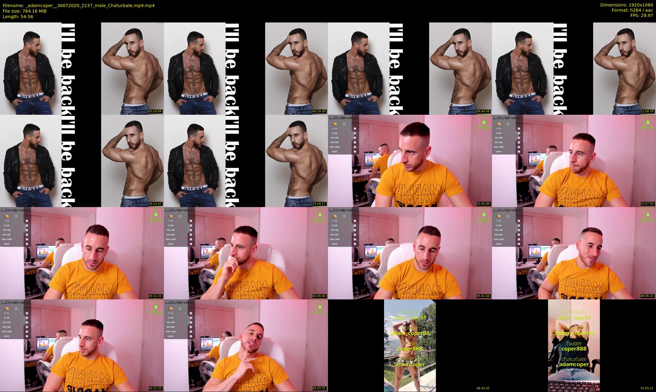 _adamcoper_ — 55 minute Chaturbate male cam show recording, 1080p, Jul 30, 2020
