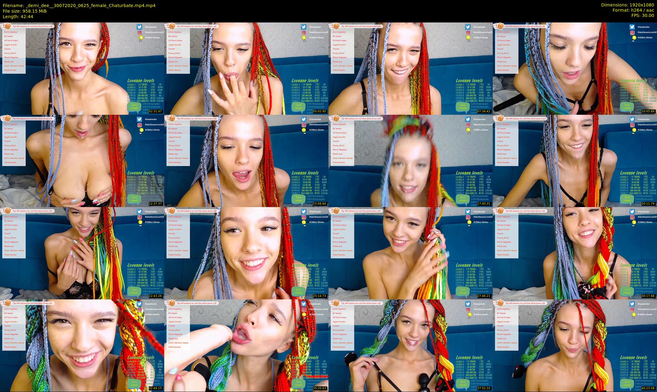 _demi_dee_ — 43 minute Chaturbate female cam show recording, 1080p, Jul 30, 2020