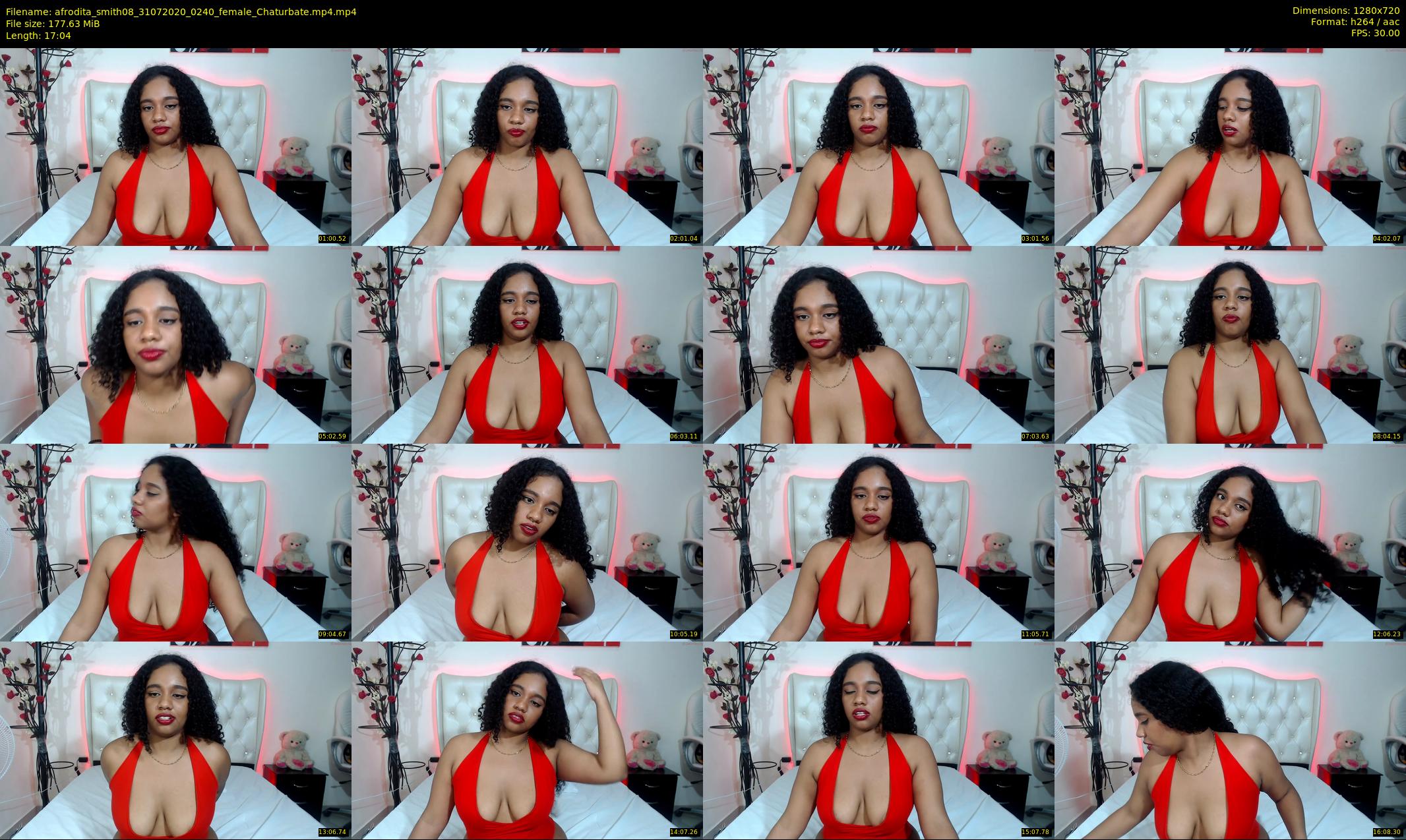 afrodita_smith08 — 18 minute Chaturbate female cam show recording, 720p, Jul 31, 2020