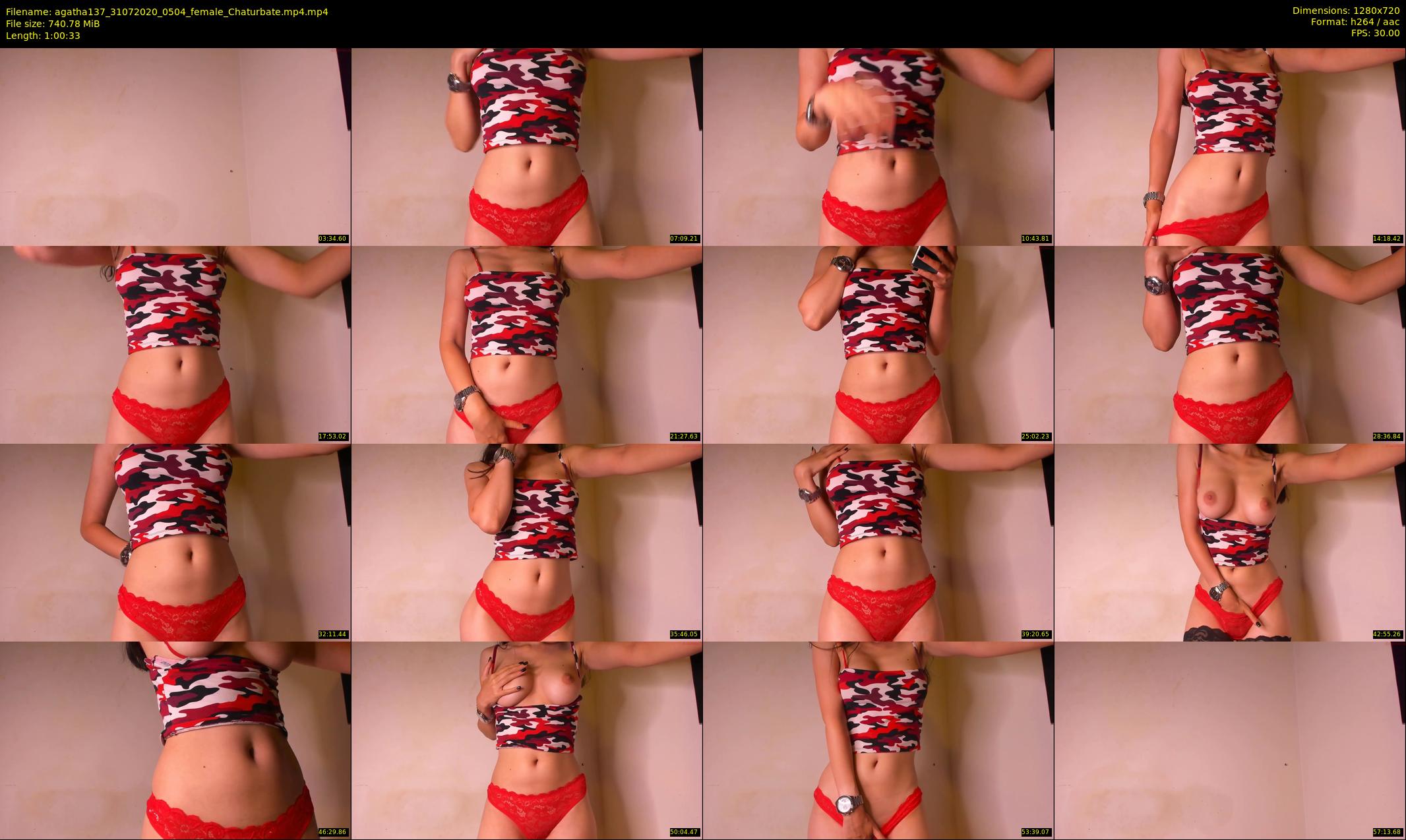 agatha137 — 61 minute Chaturbate female cam show recording, 720p, Jul 31, 2020