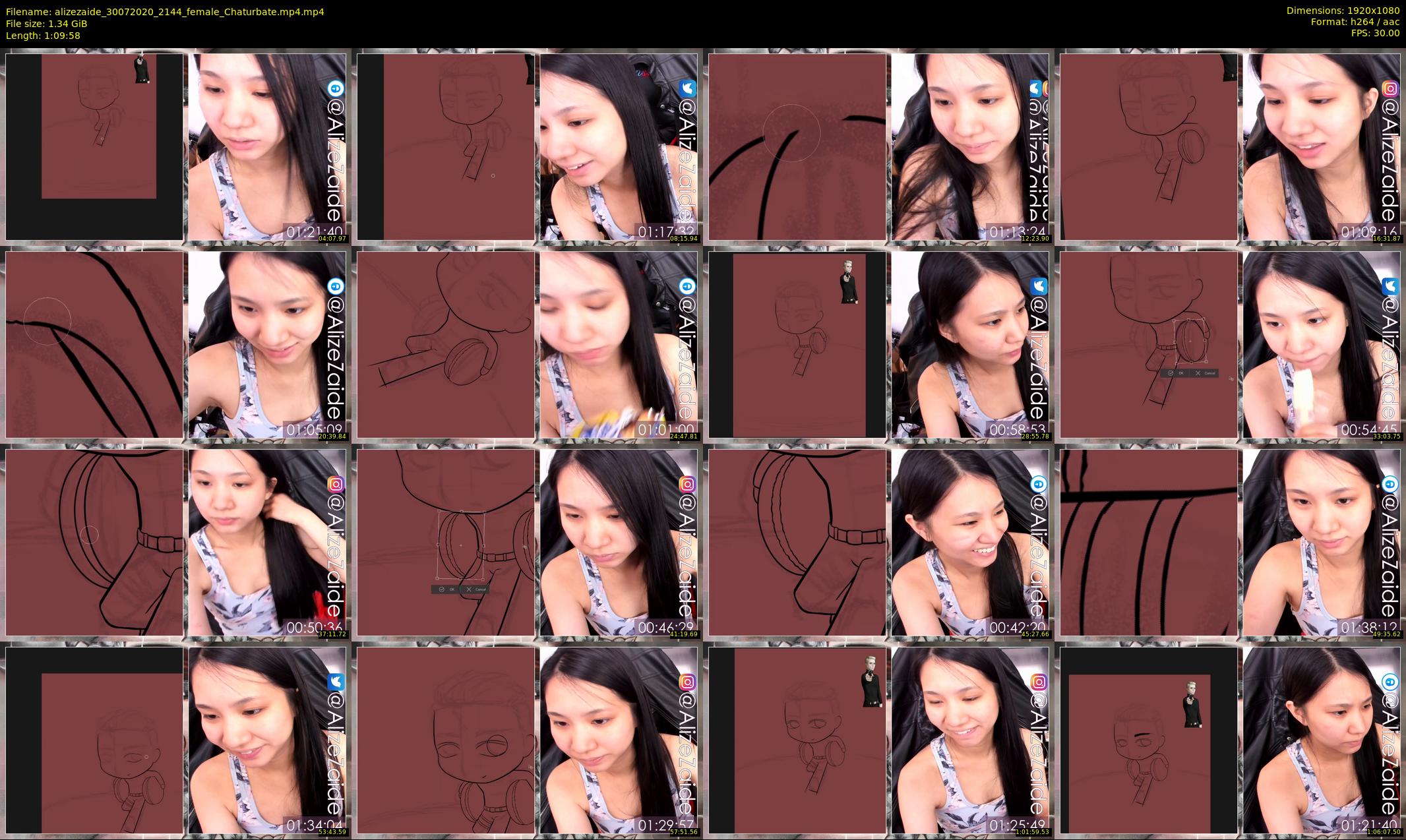 alizezaide — 70 minute Chaturbate female cam show recording, 1080p, Jul 30, 2020