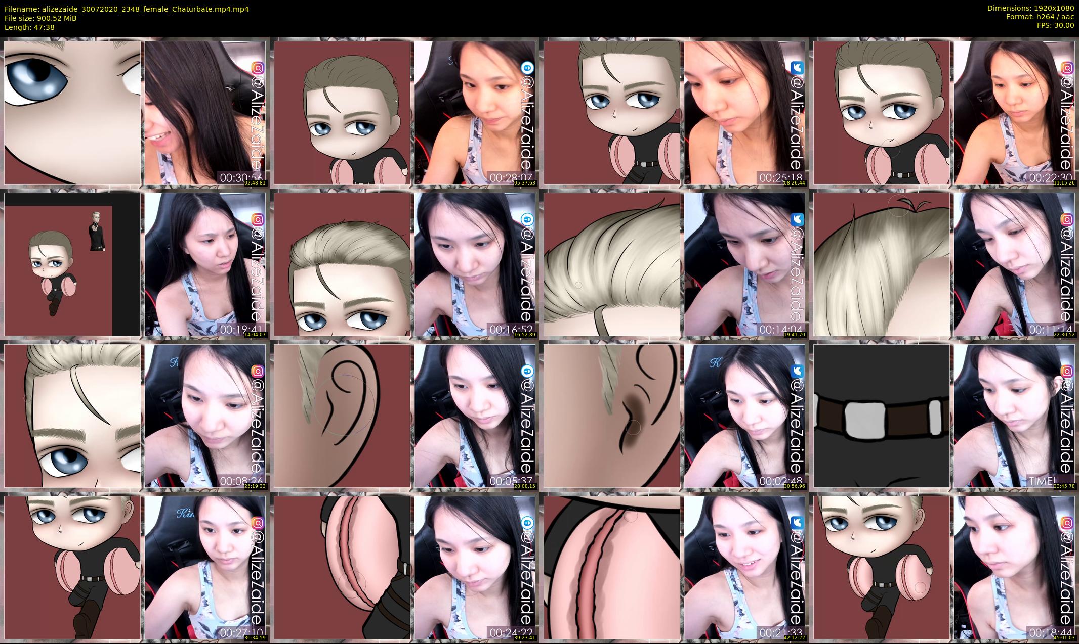 alizezaide — 48 minute Chaturbate female cam show recording, 1080p, Jul 30, 2020