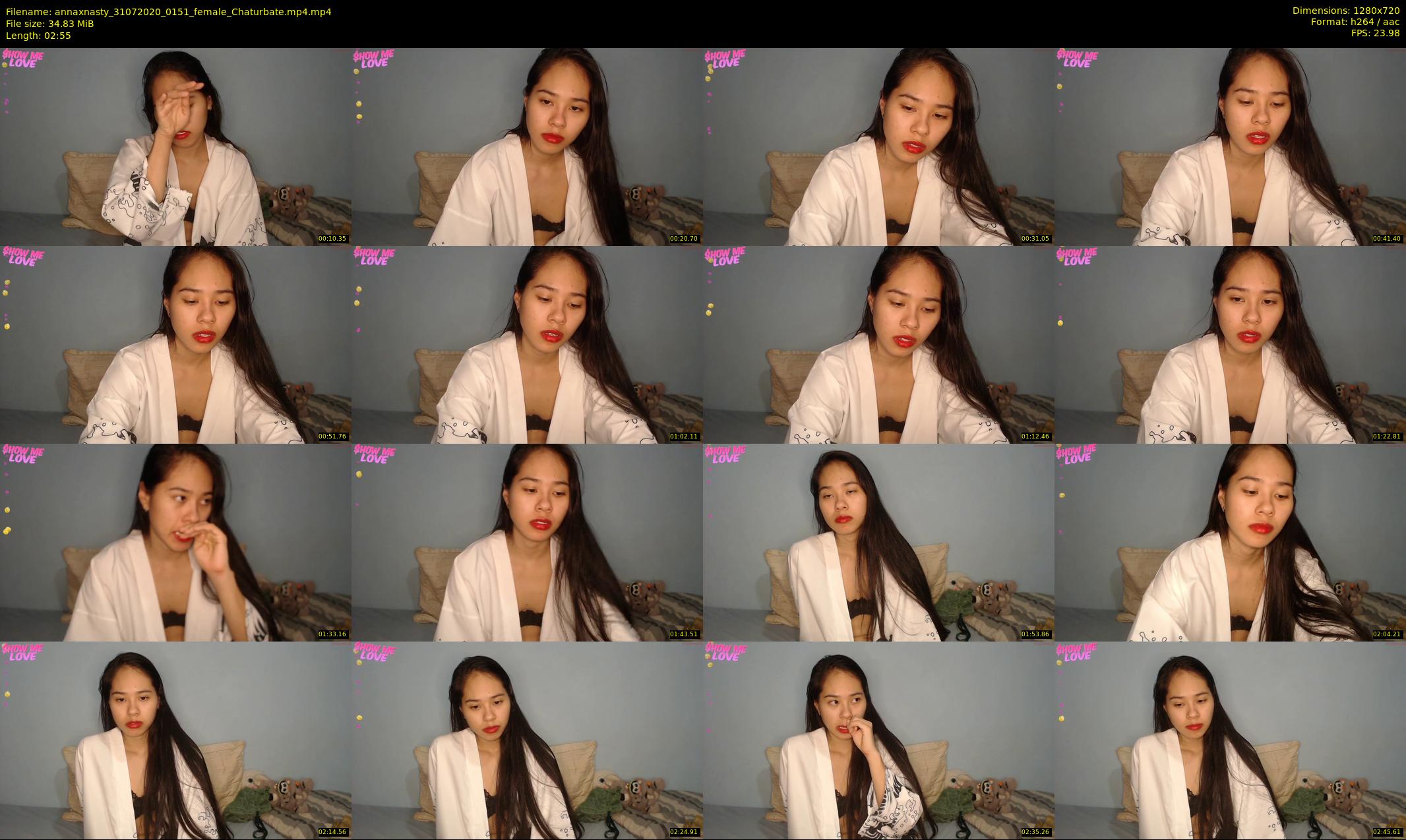 annaxnasty — 3 minute Chaturbate female cam show recording, 720p, Jul 31, 2020