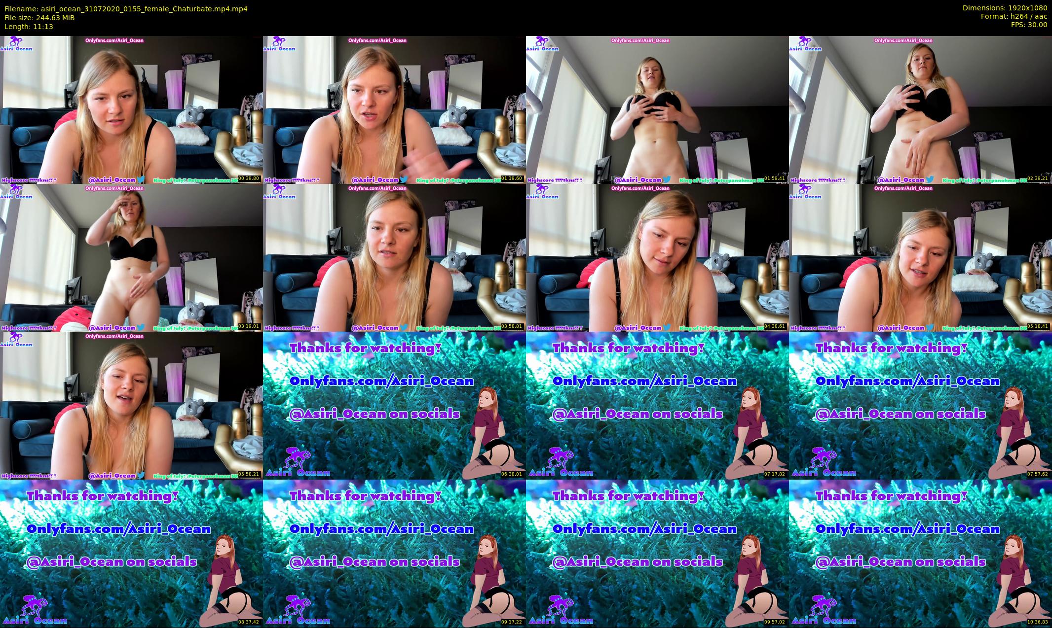 asiri_ocean — 12 minute Chaturbate female cam show recording, 1080p, Jul 31, 2020