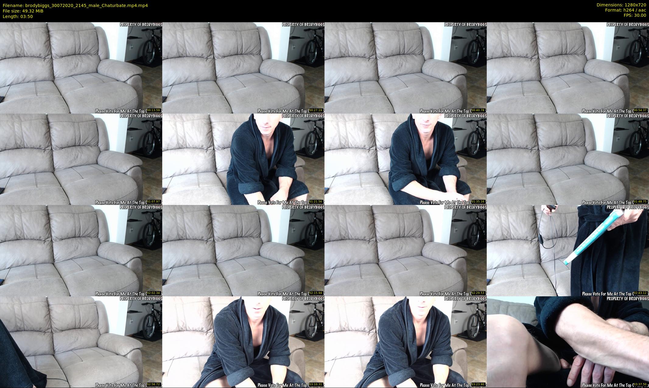 brodybiggs — 4 minute Chaturbate male cam show recording, 720p, Jul 30, 2020