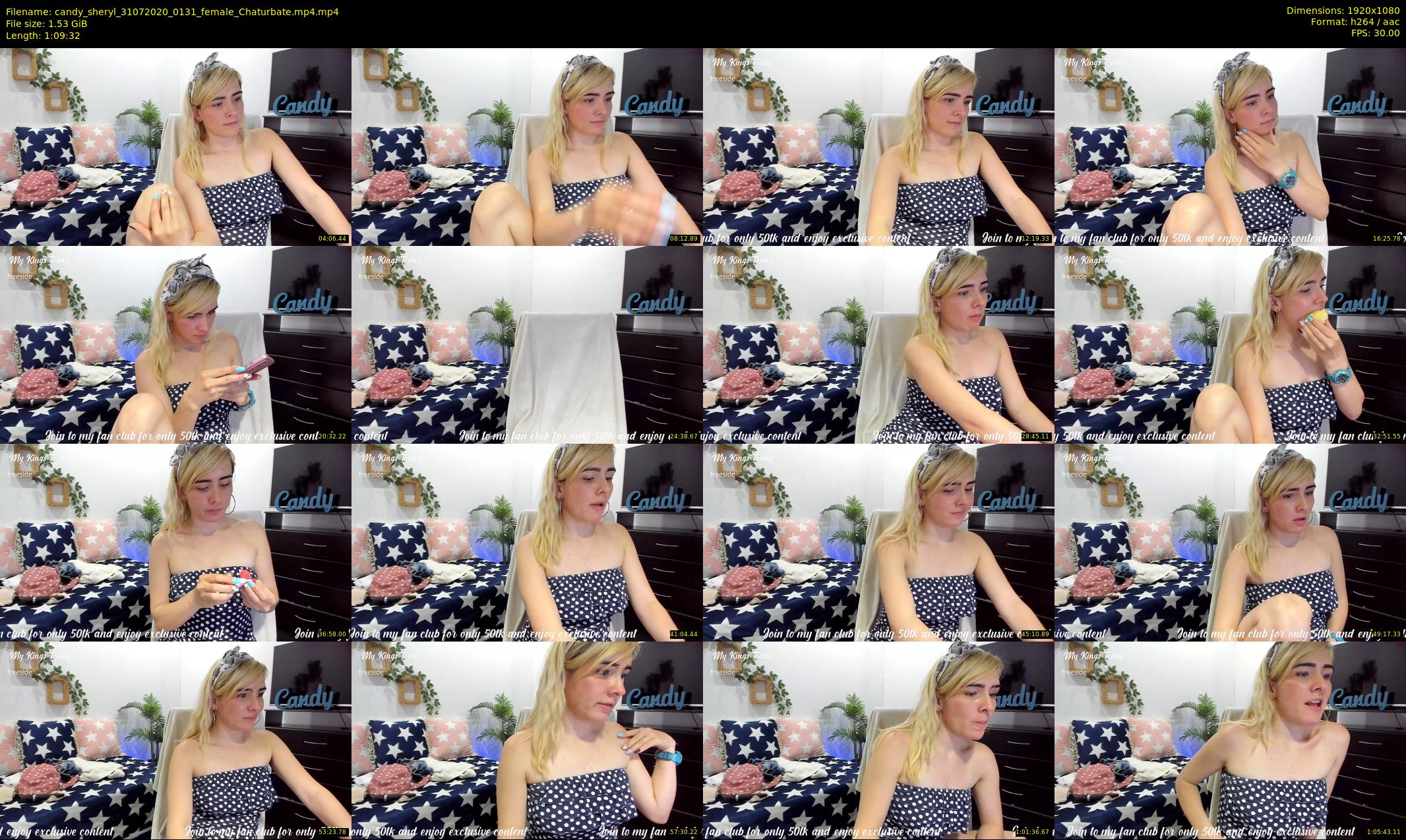 candy_sheryl — 70 minute Chaturbate female cam show recording, 1080p, Jul 31, 2020