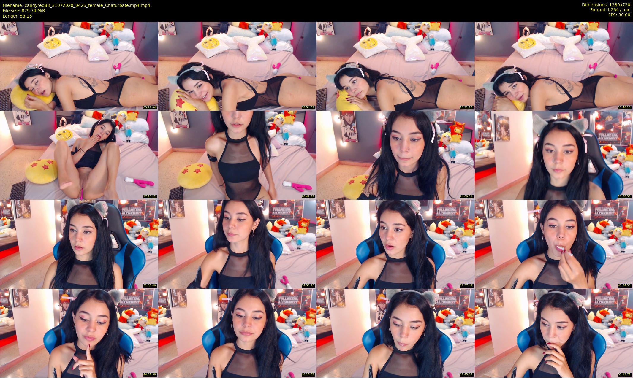 candyred88 — 59 minute Chaturbate female cam show recording, 720p, Jul 31, 2020