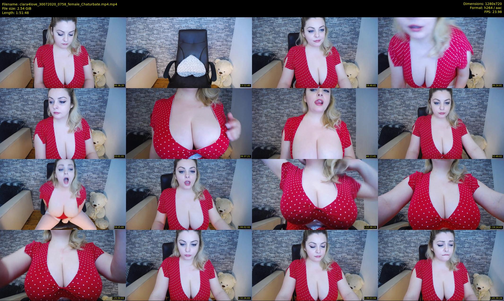clara4love — 112 minute Chaturbate female cam show recording, 720p, Jul 30, 2020