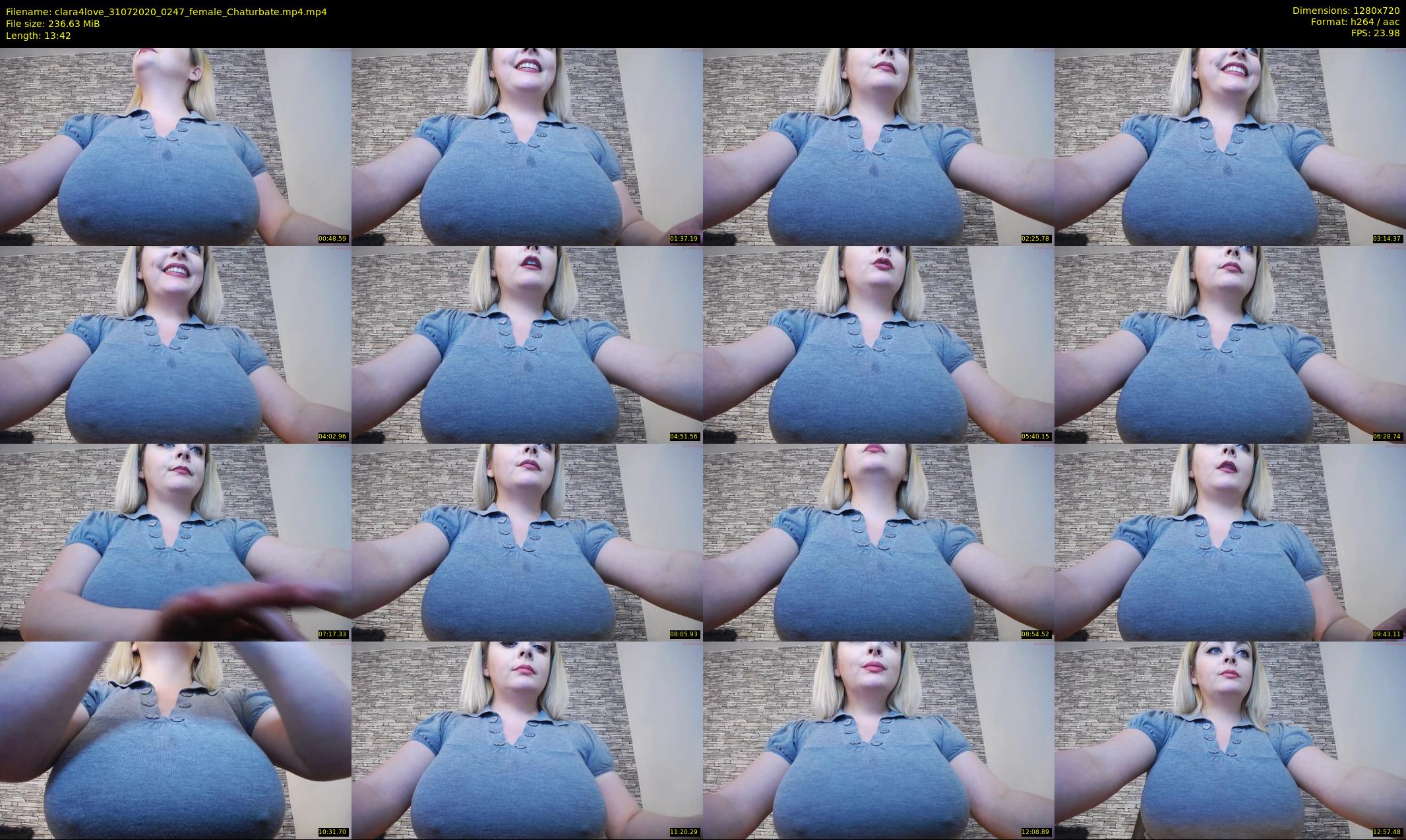 clara4love — 14 minute Chaturbate female cam show recording, 720p, Jul 31, 2020