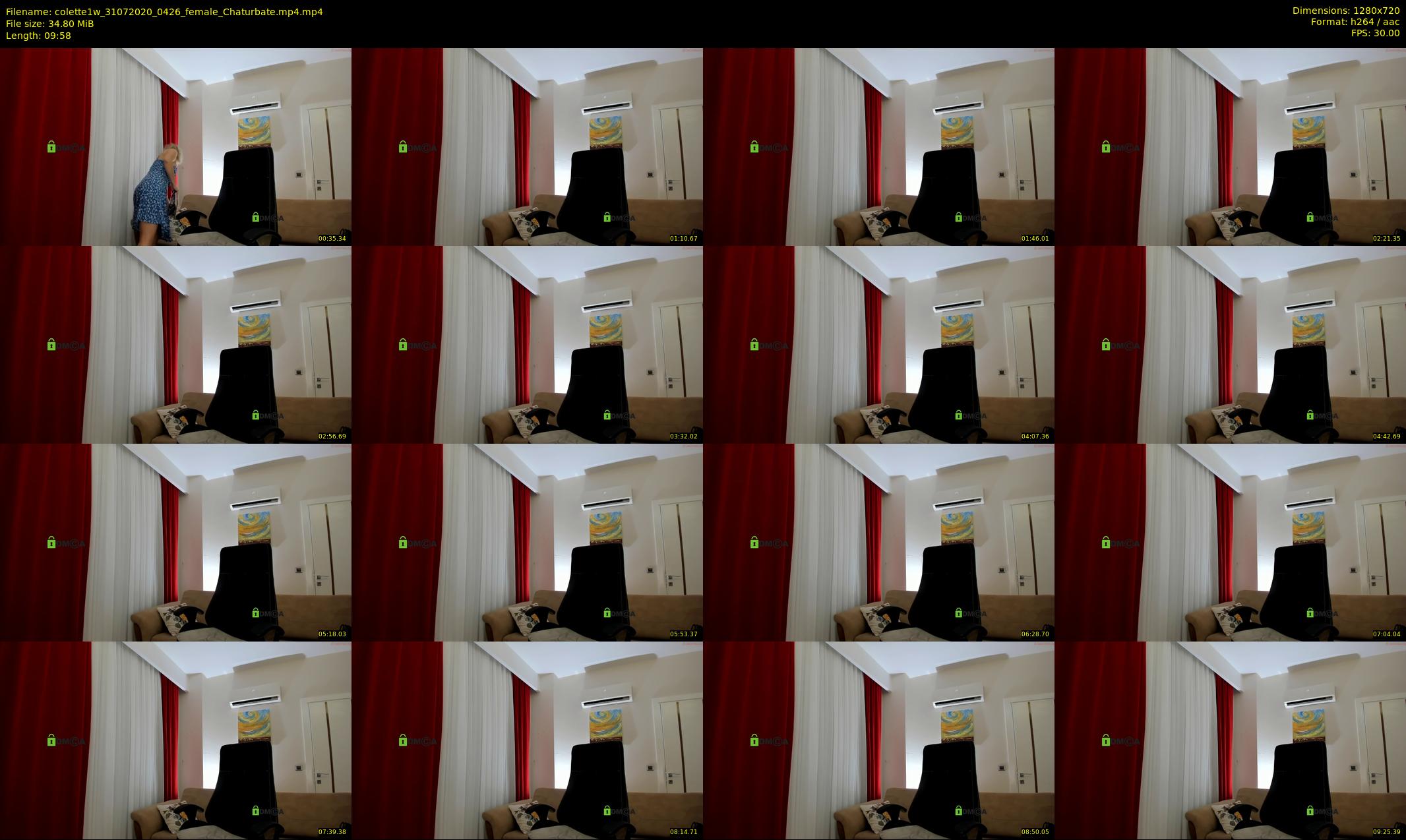 colette1w — 10 minute Chaturbate female cam show recording, 720p, Jul 31, 2020